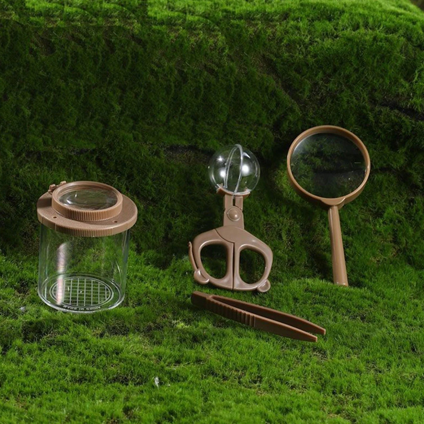 Kids Outdoor Explorer Kit Insect Catching Net & Observation Jar Set With Magnifying Glass Nature Adventure Toy 2026 Trending