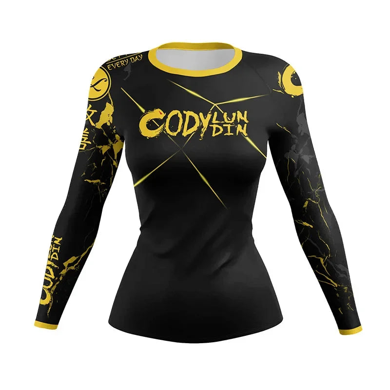 Women's Compression Rash Guard — MMA, BJJ & Gym Training Shirt