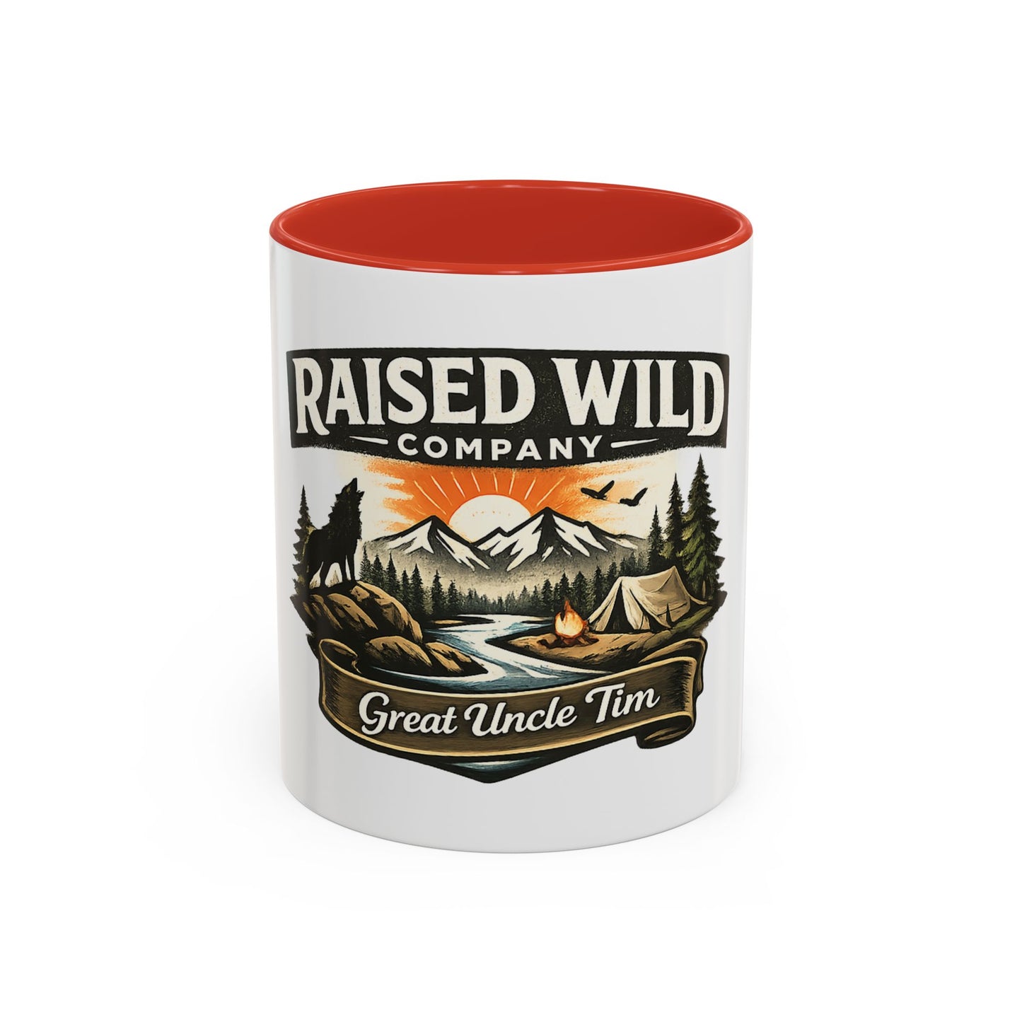 Raised Wild Company Camping Mug – 'Great Uncle Tim' Outdoor Coffee Cup