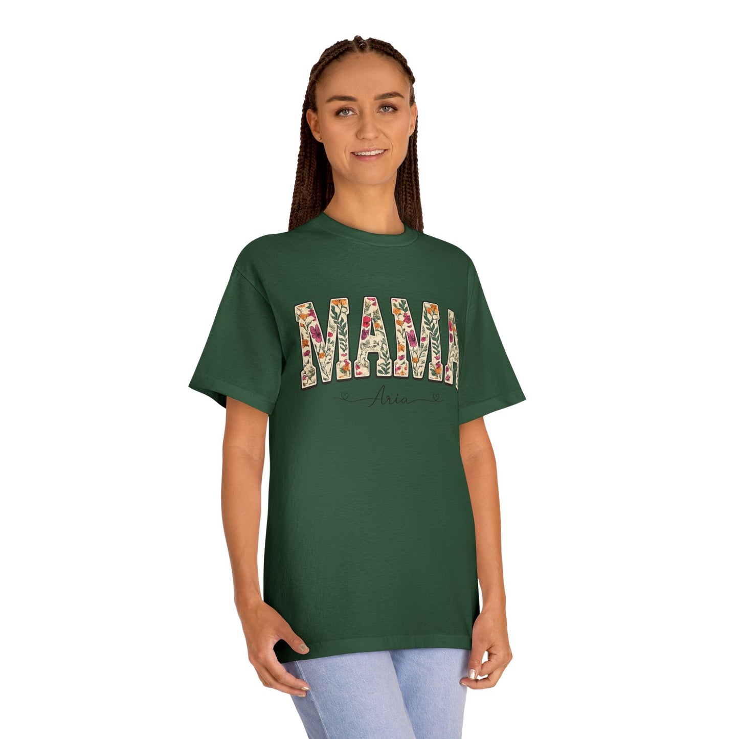 Mama Floral Tee — Personalized "Mama Aria" Mother's Day T‑Shirt