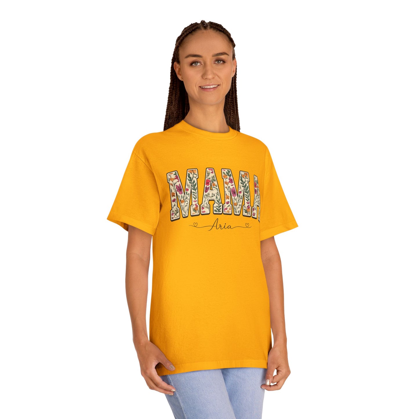 Mama Floral Tee — Personalized "Mama Aria" Mother's Day T‑Shirt