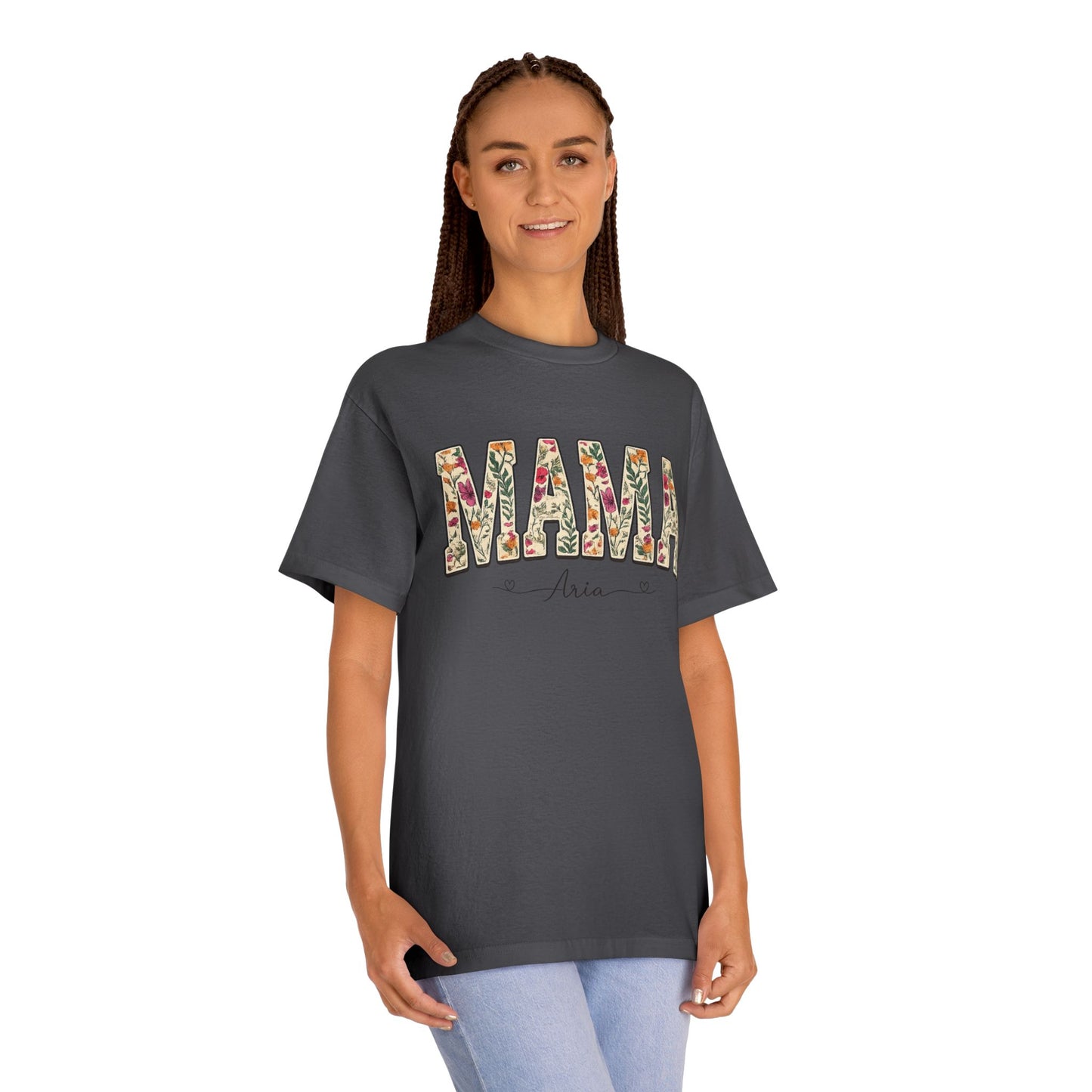 Mama Floral Tee — Personalized "Mama Aria" Mother's Day T‑Shirt