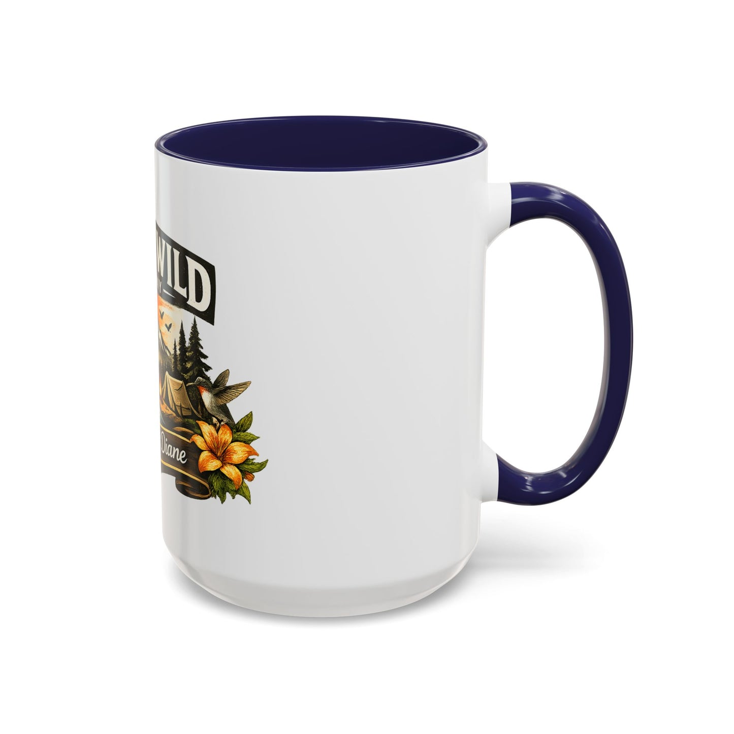 Raised Wild Company Camping Coffee Mug – Personalized “Great Aunt Diane” Gift