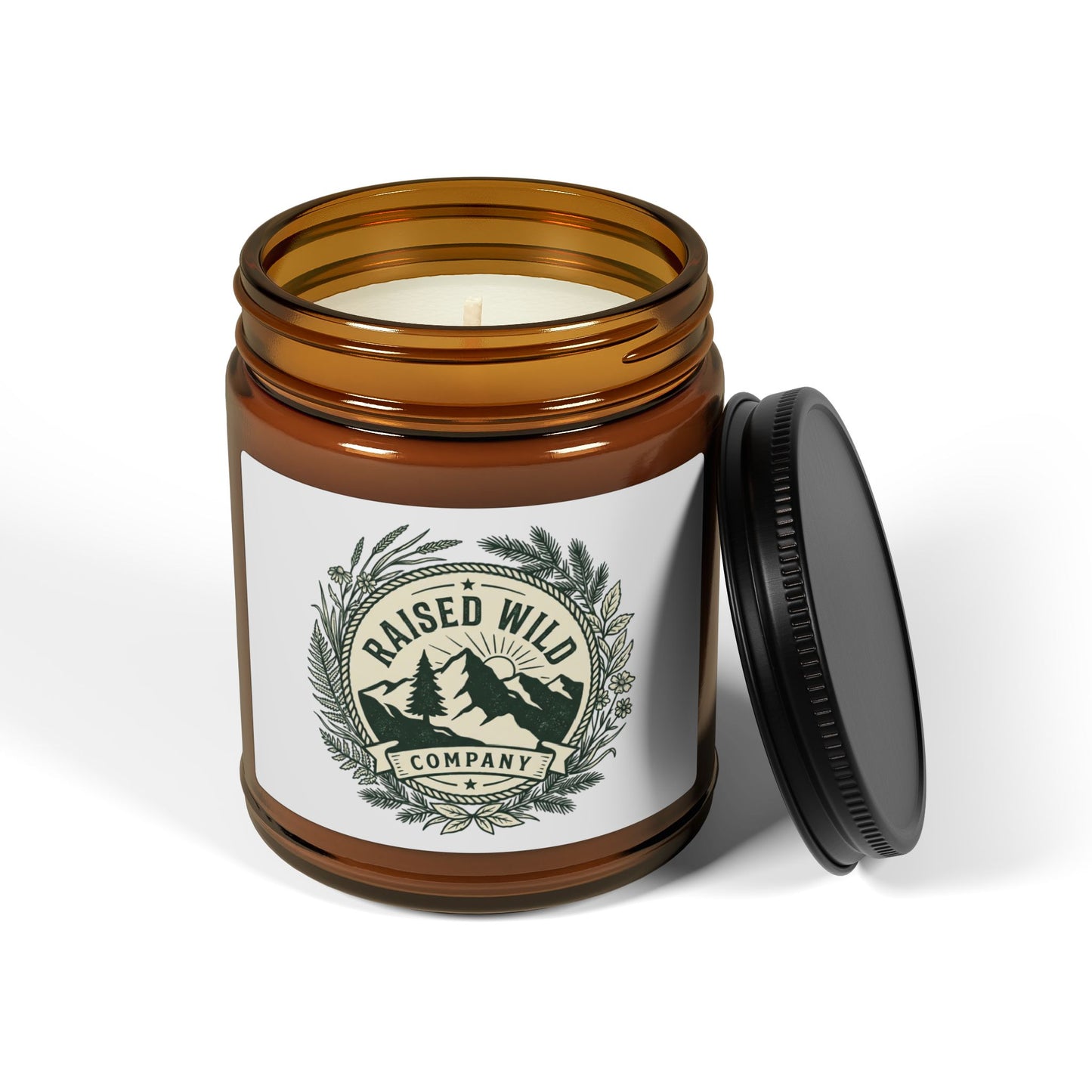 Raised Wild Company — Rustic Mountain Scented Candle 100% Soy (Multi-Scents)