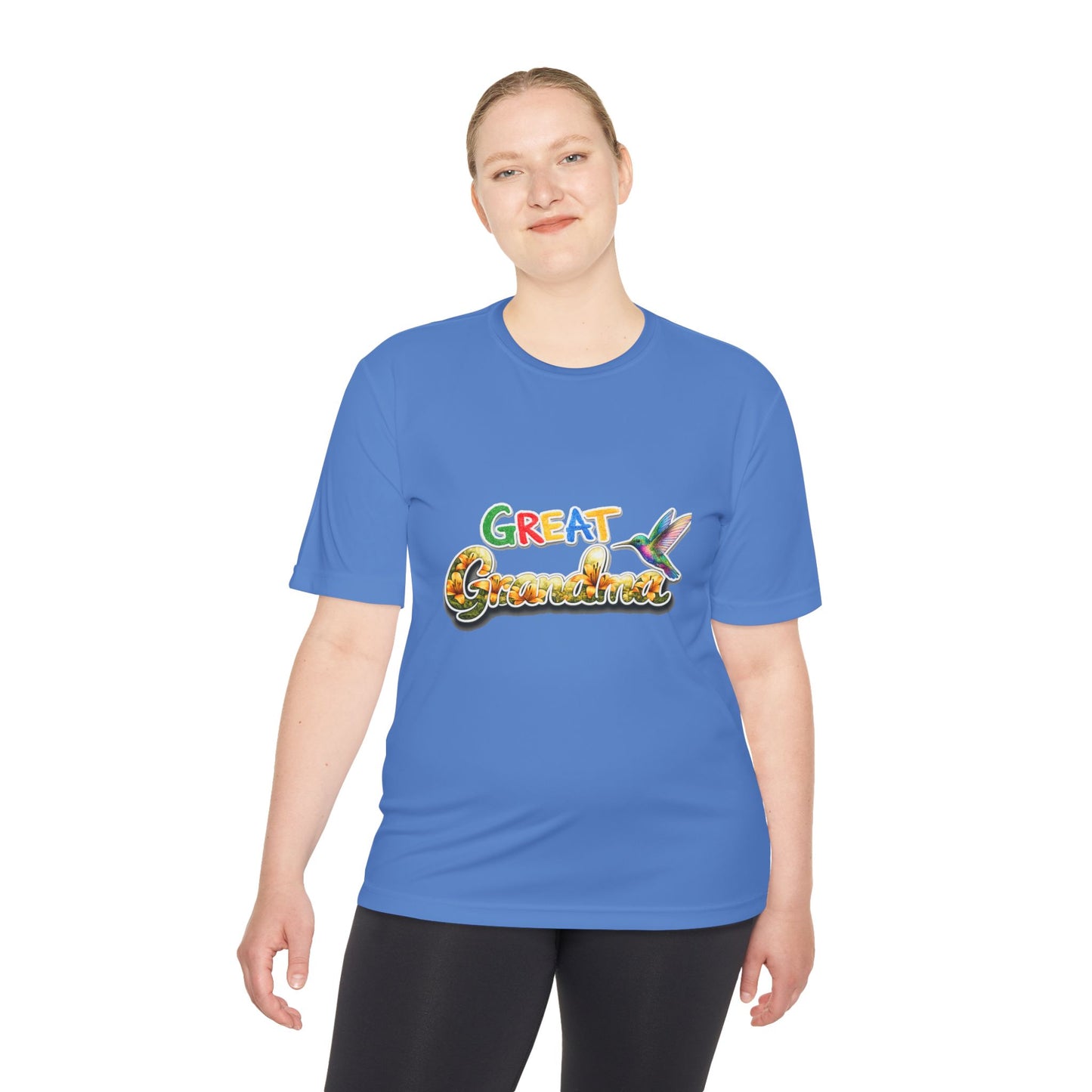 Great Grandmother Tee — Colorful Hummingbird Floral Design