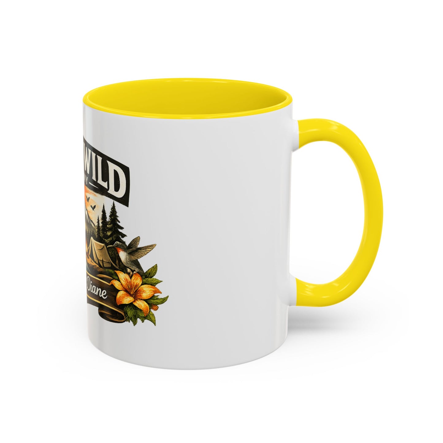 Raised Wild Company Camping Coffee Mug – Personalized “Great Aunt Diane” Gift