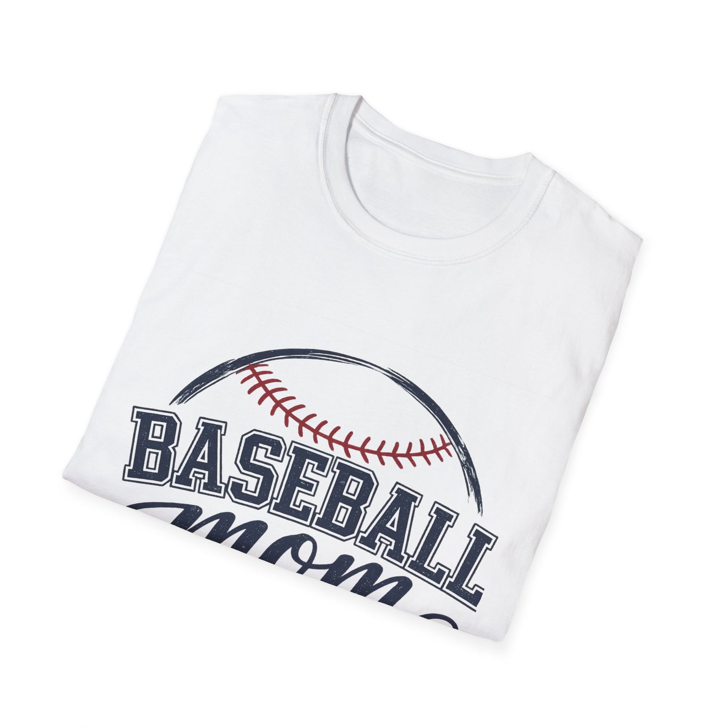 Baseball Mom T-Shirt — Personalized Name & Number Back