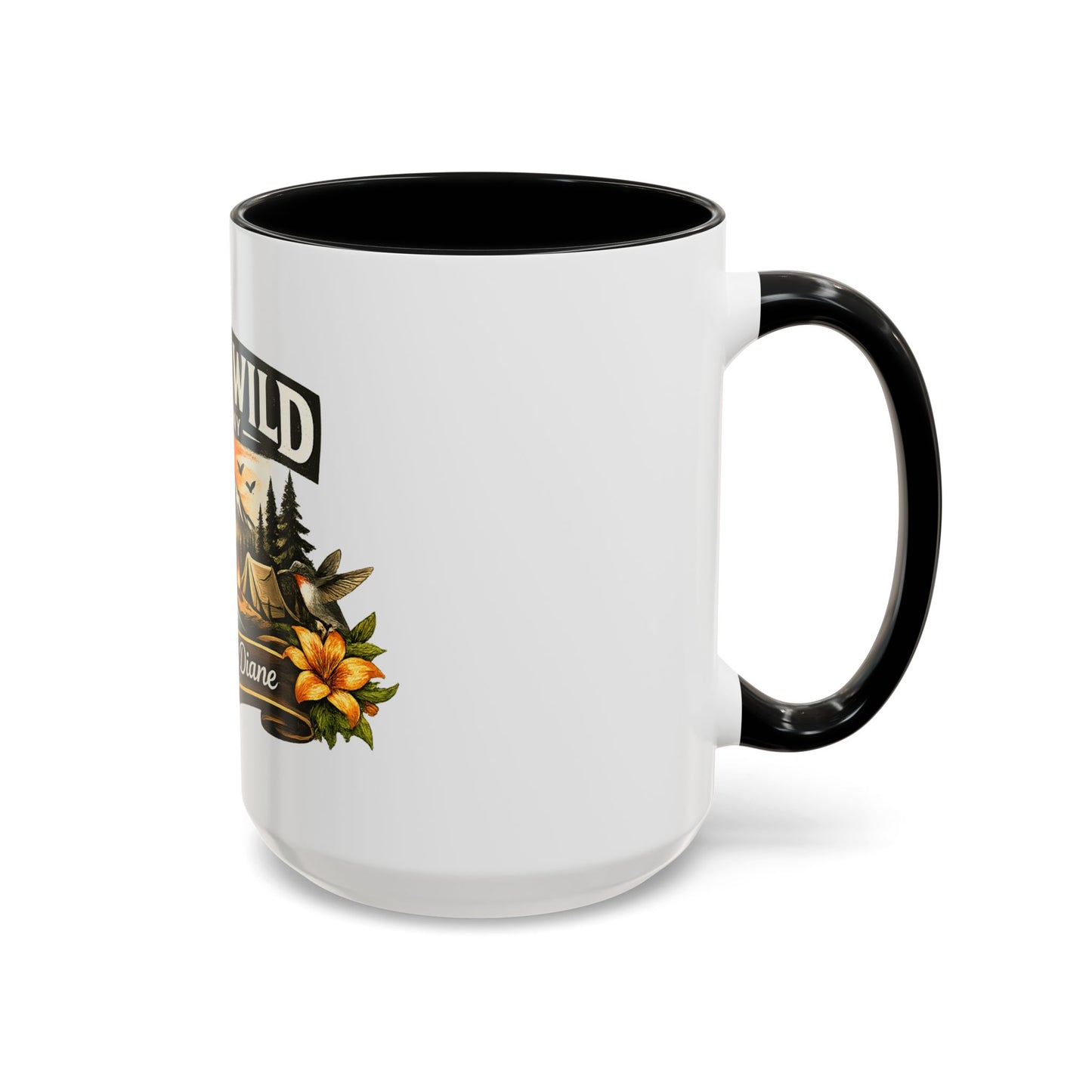 Raised Wild Company Camping Coffee Mug – Personalized “Great Aunt Diane” Gift