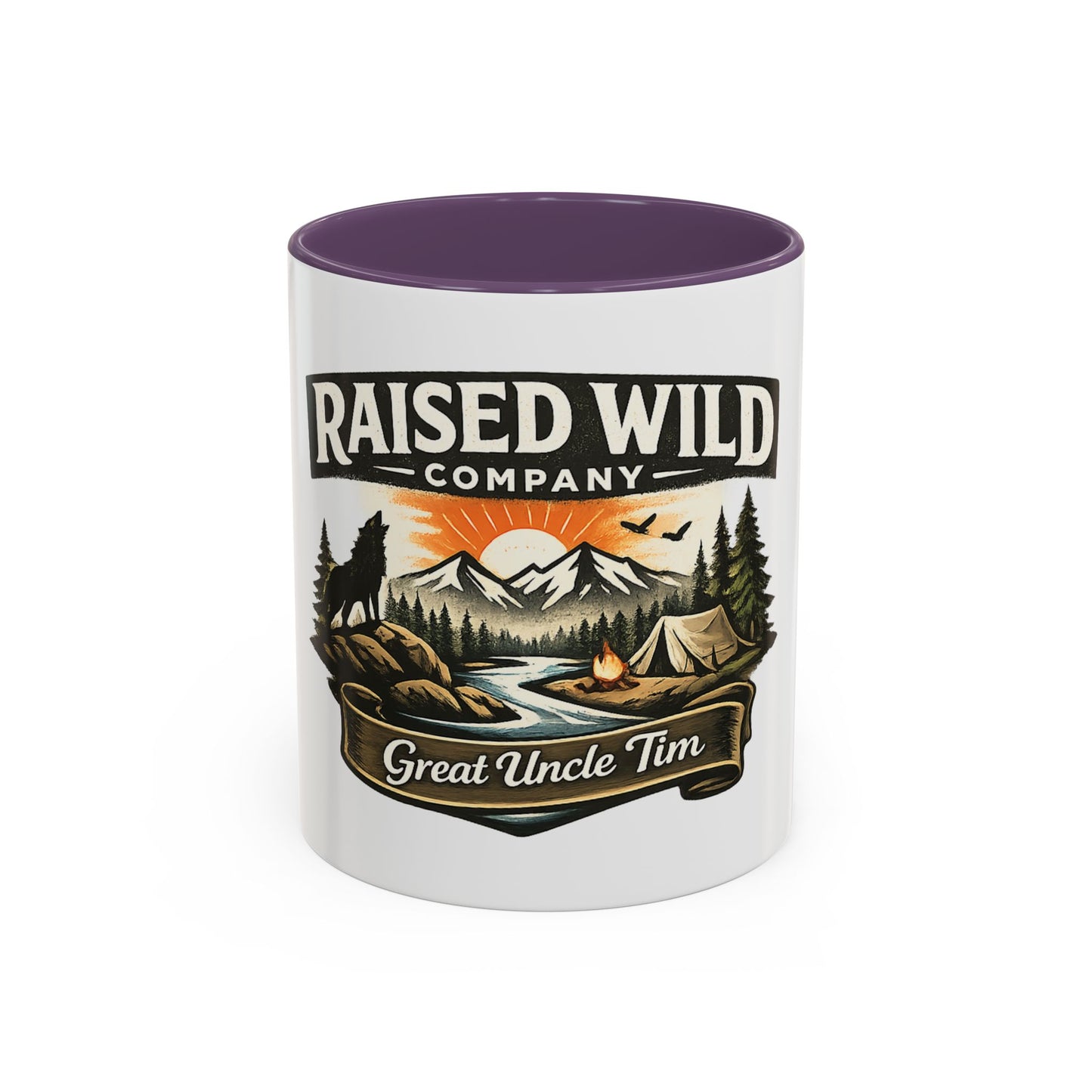 Raised Wild Company Camping Mug – 'Great Uncle Tim' Outdoor Coffee Cup