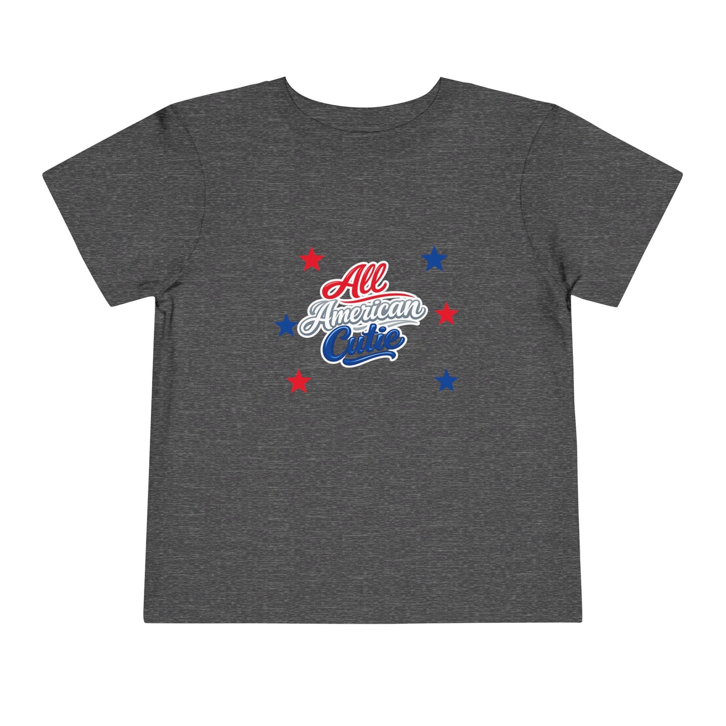 Toddler Tee — "All American Cutie" Patriotic Stars Shirt