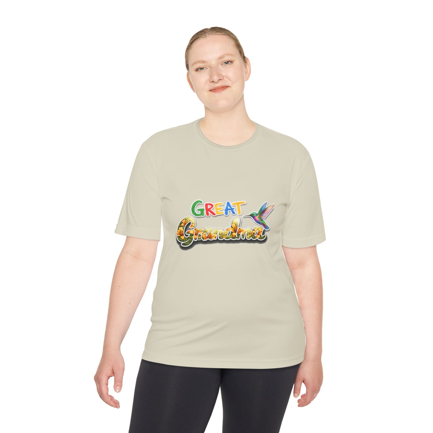 Great Grandmother Tee — Colorful Hummingbird Floral Design