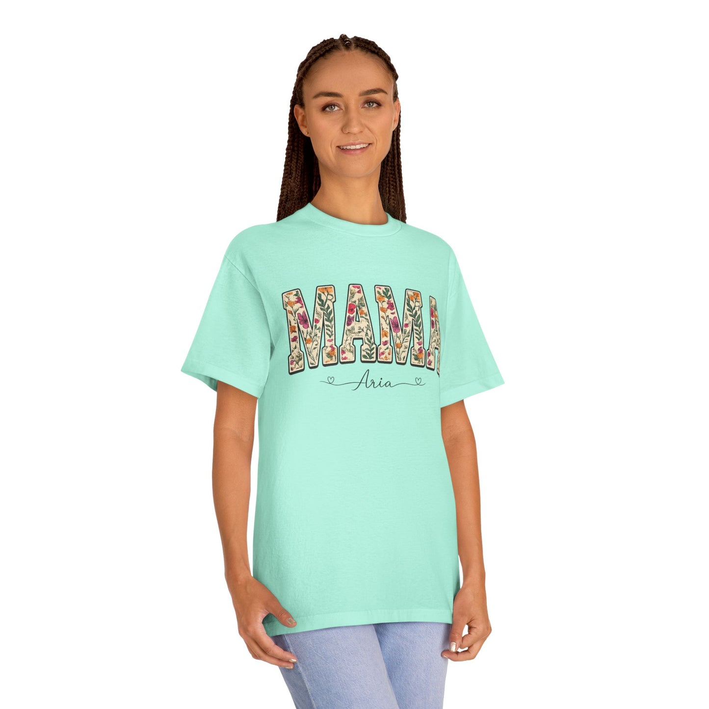 Mama Floral Tee — Personalized "Mama Aria" Mother's Day T‑Shirt