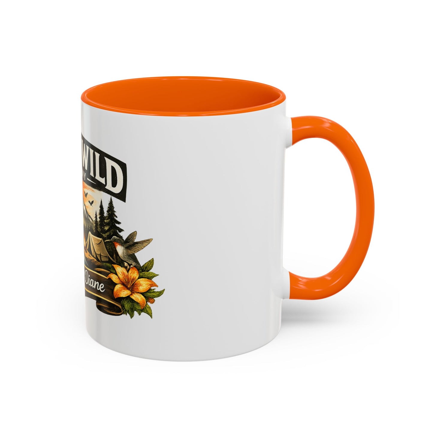 Raised Wild Company Camping Coffee Mug – Personalized “Great Aunt Diane” Gift