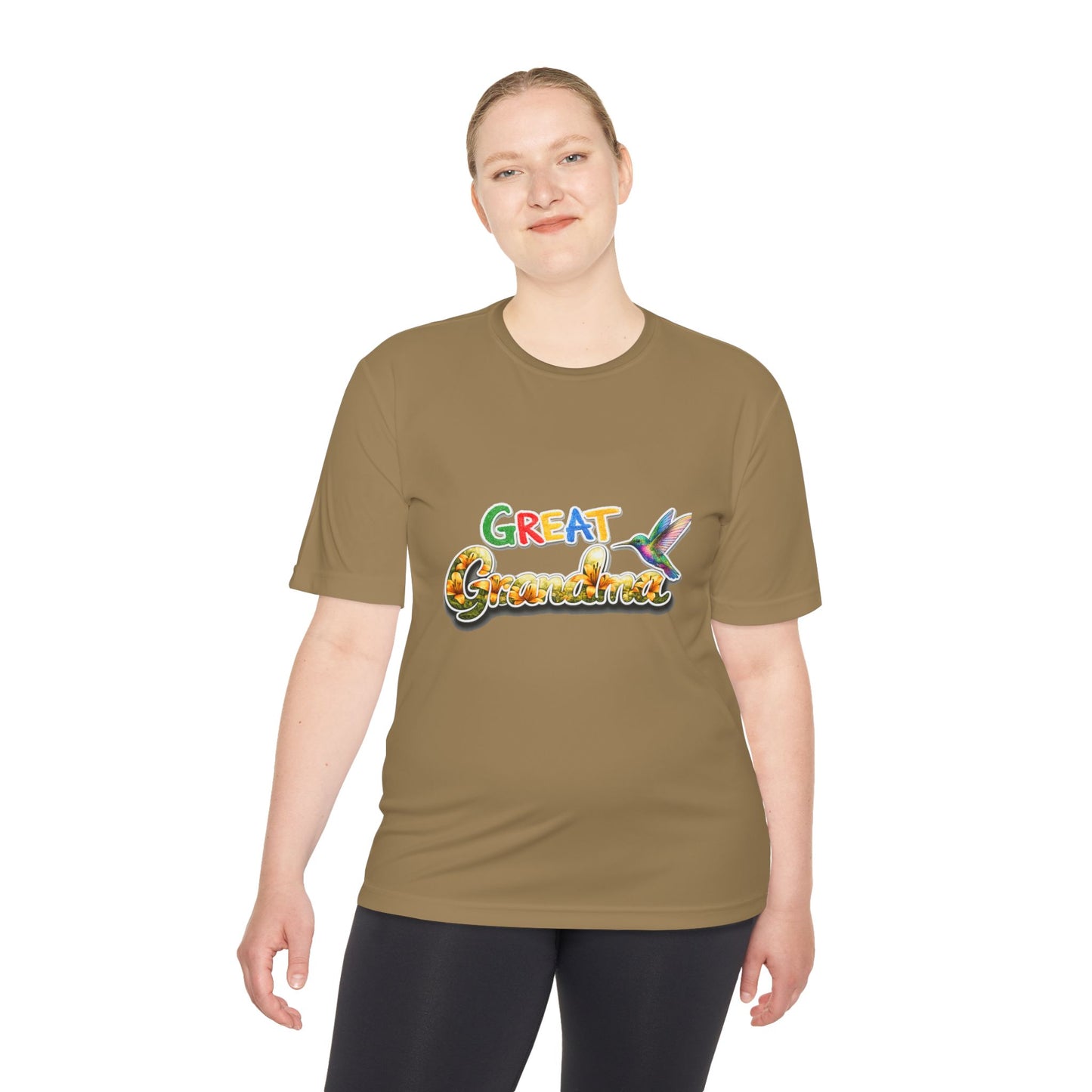 Great Grandmother Tee — Colorful Hummingbird Floral Design