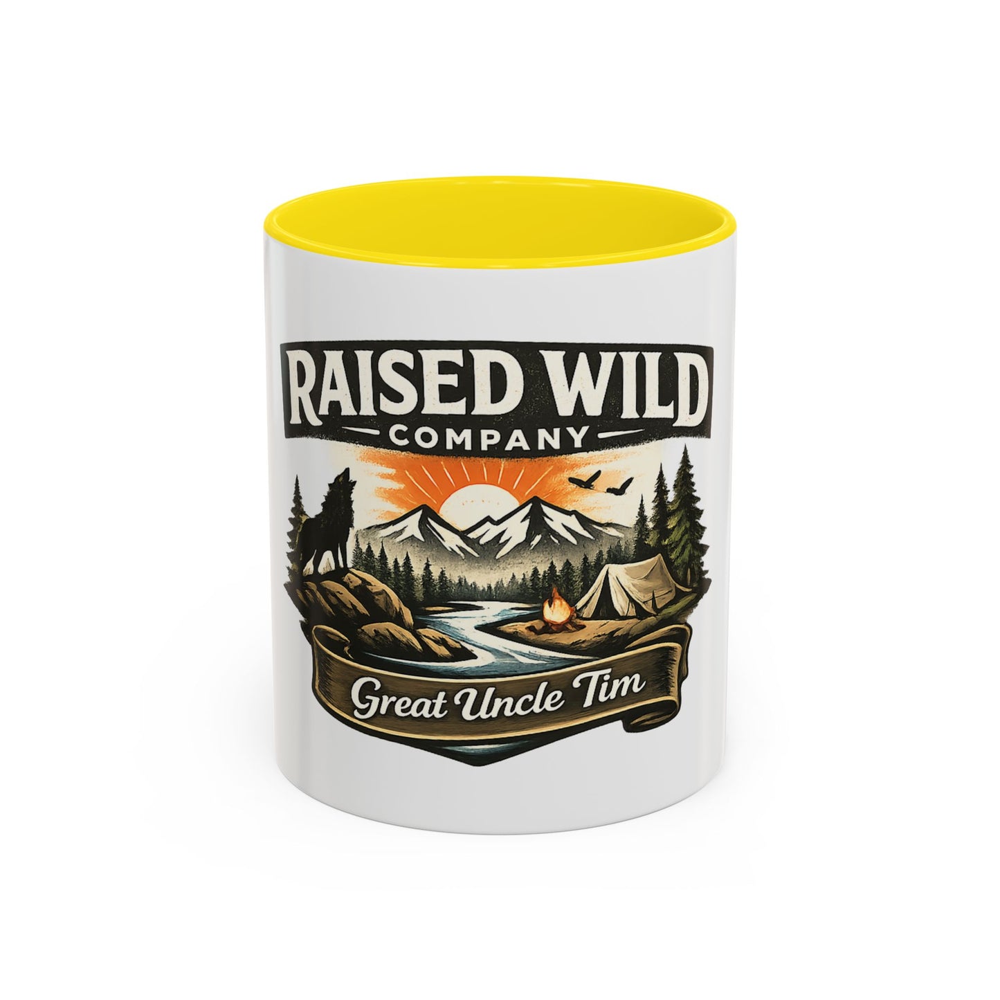 Raised Wild Company Camping Mug – 'Great Uncle Tim' Outdoor Coffee Cup