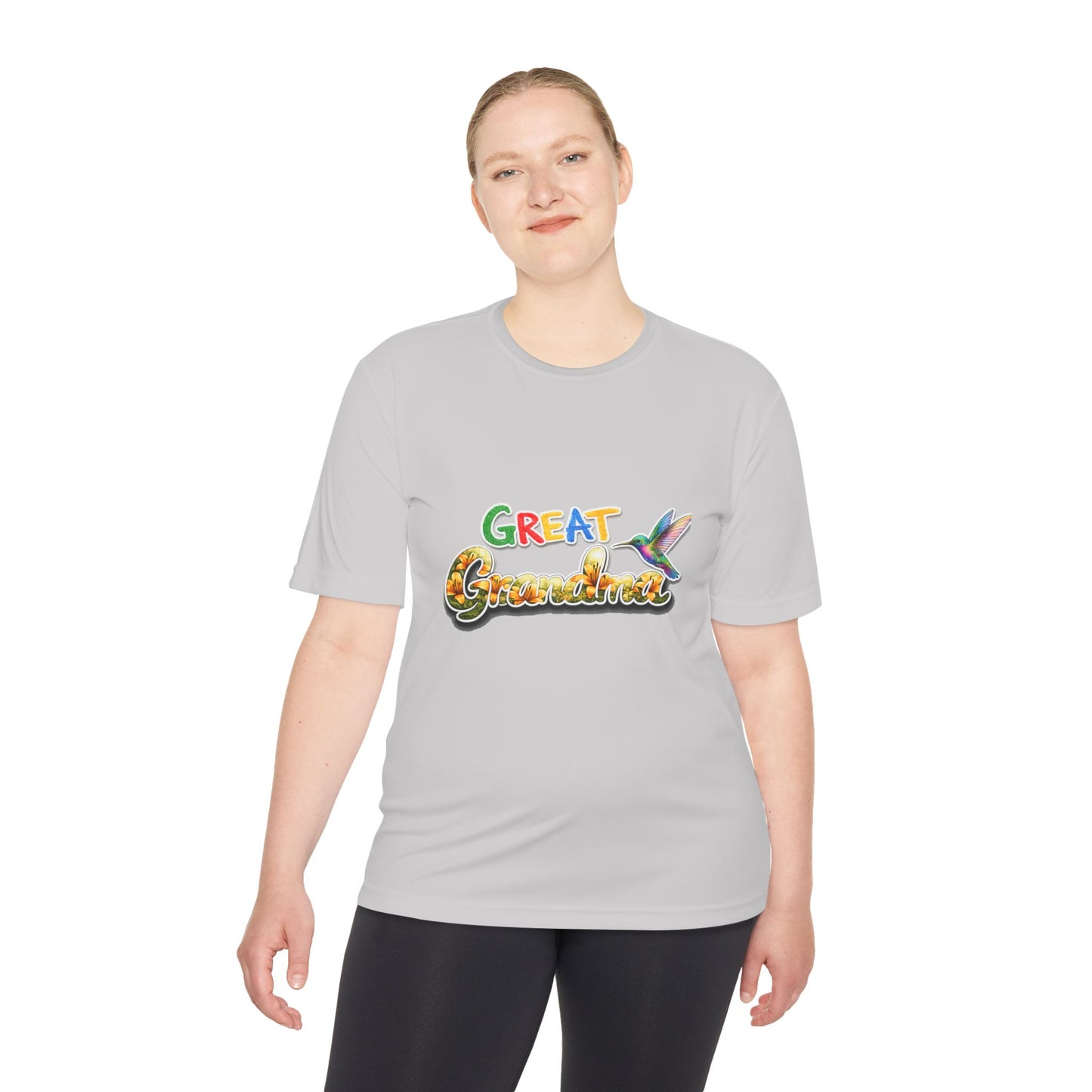 Great Grandmother Tee — Colorful Hummingbird Floral Design