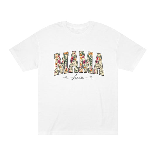 Mama Floral Tee — Personalized "Mama Aria" Mother's Day T‑Shirt