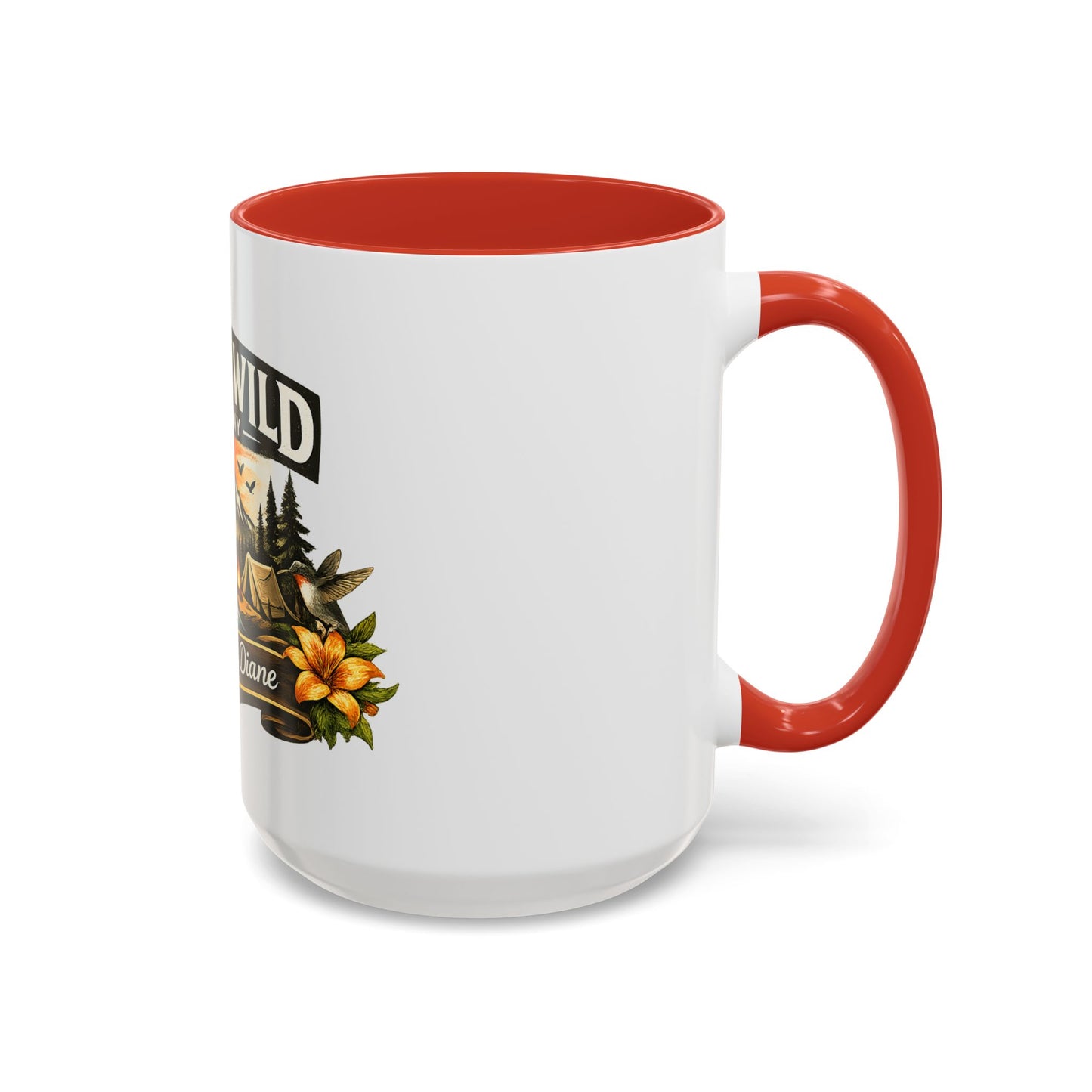Raised Wild Company Camping Coffee Mug – Personalized “Great Aunt Diane” Gift