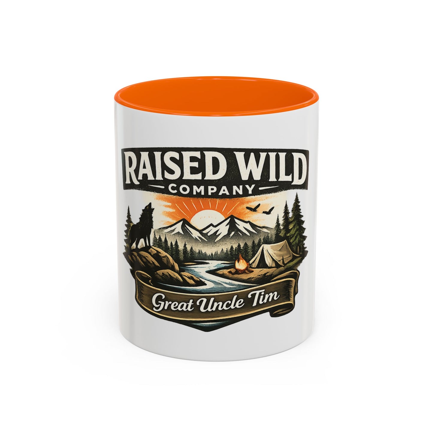 Raised Wild Company Camping Mug – 'Great Uncle Tim' Outdoor Coffee Cup