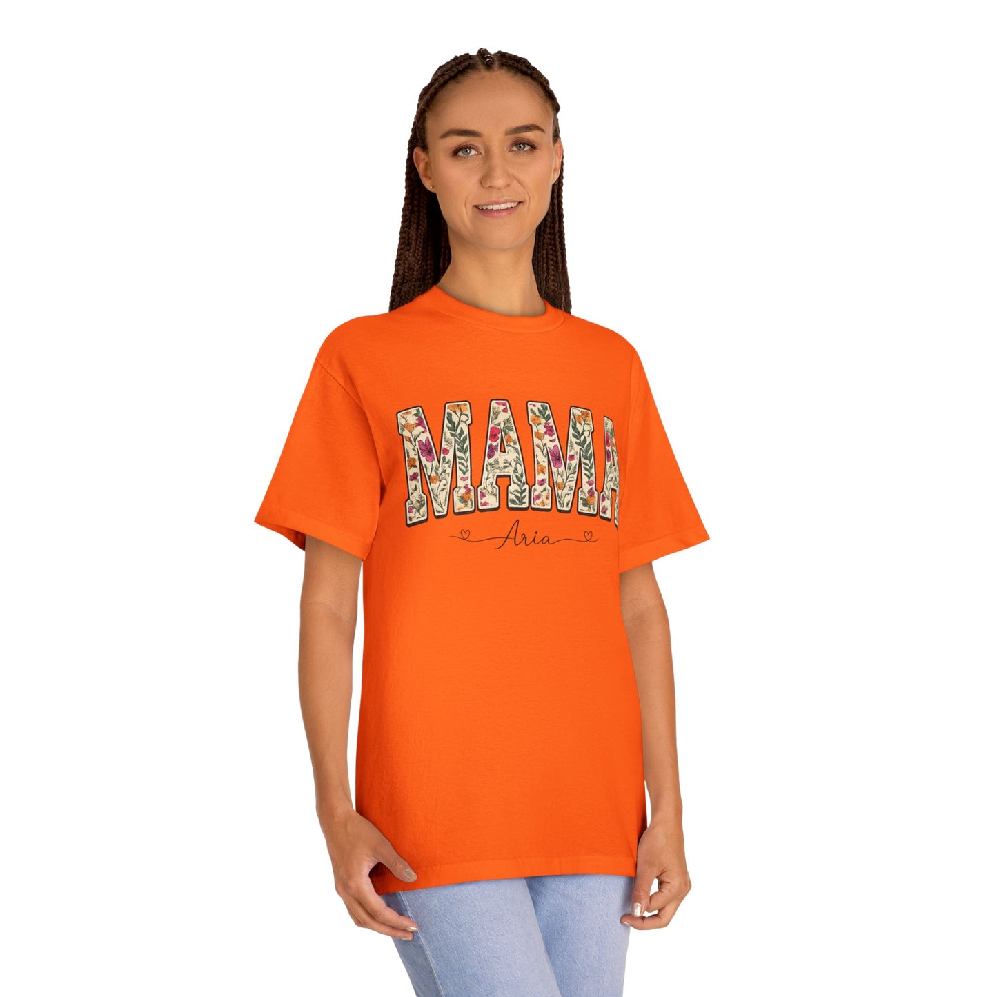 Mama Floral Tee — Personalized "Mama Aria" Mother's Day T‑Shirt