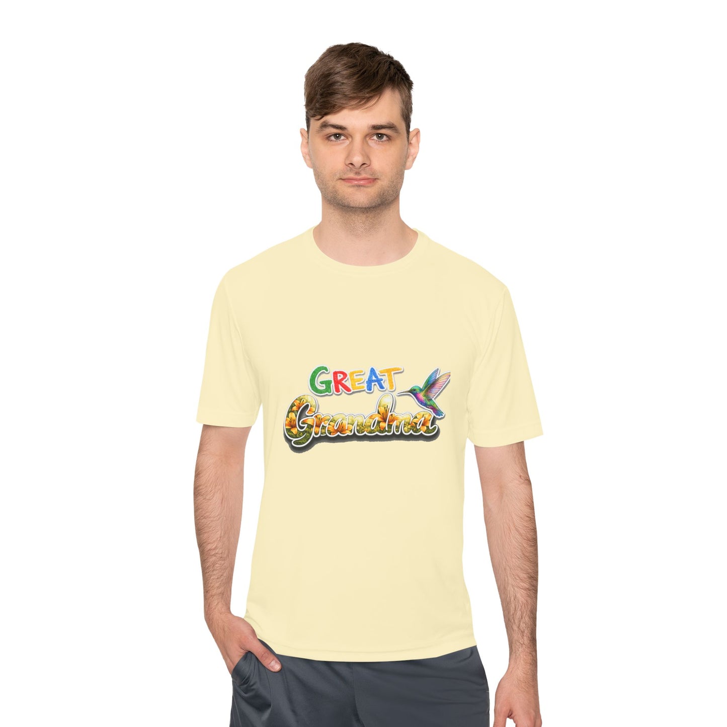 Great Grandmother Tee — Colorful Hummingbird Floral Design