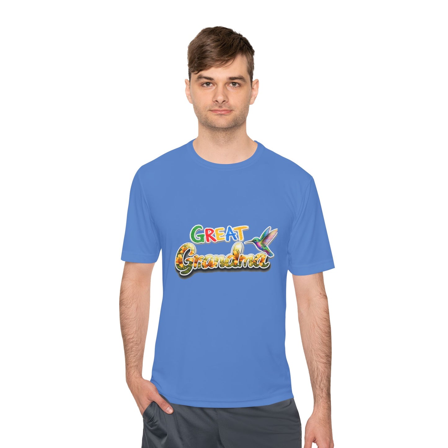 Great Grandmother Tee — Colorful Hummingbird Floral Design