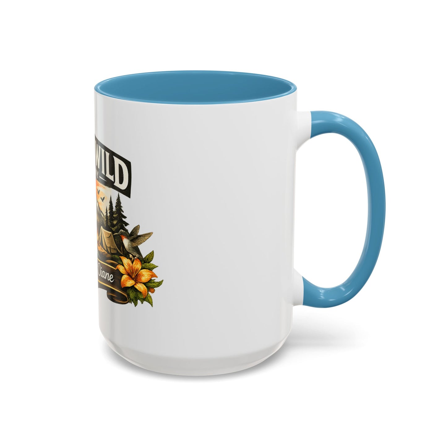 Raised Wild Company Camping Coffee Mug – Personalized “Great Aunt Diane” Gift