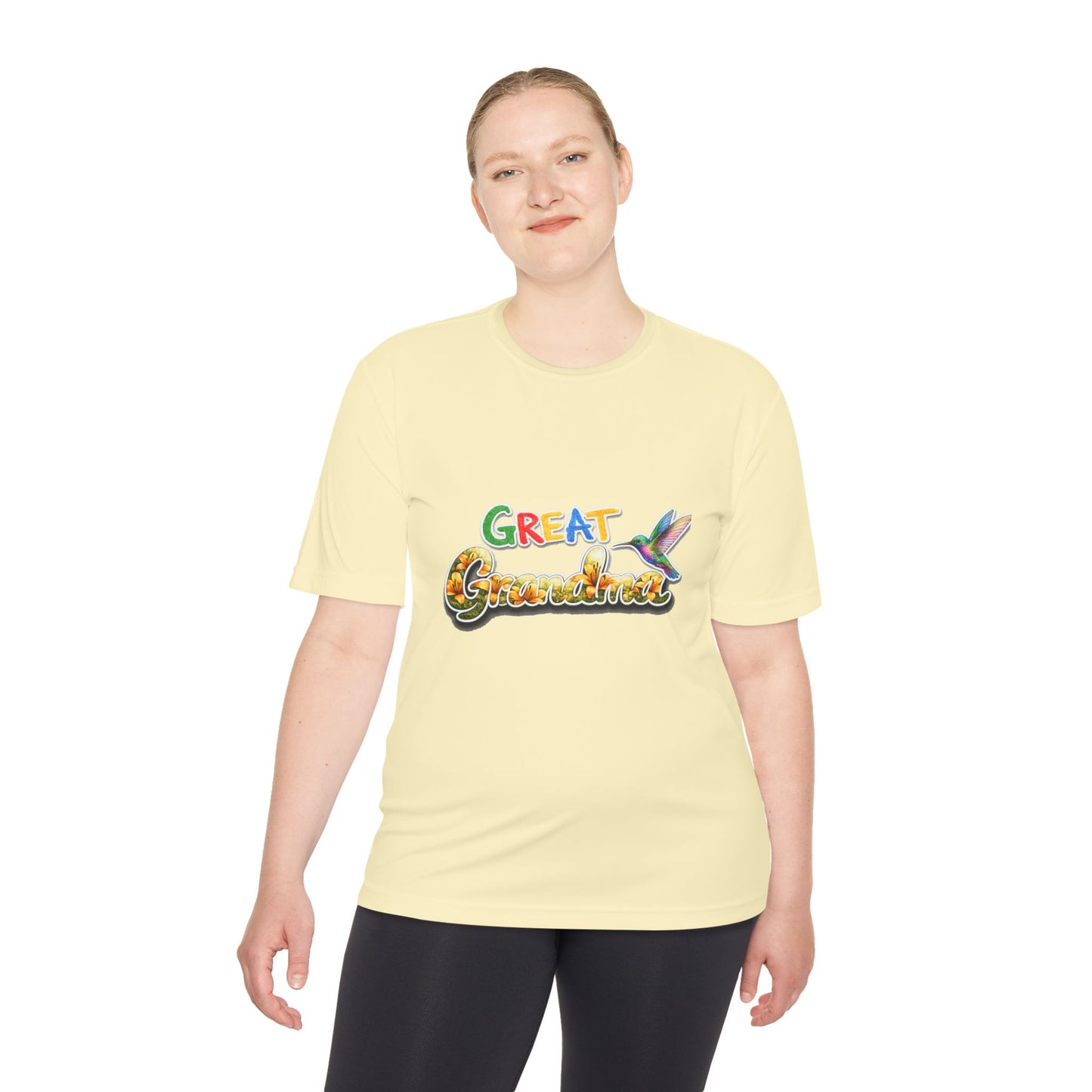 Great Grandmother Tee — Colorful Hummingbird Floral Design