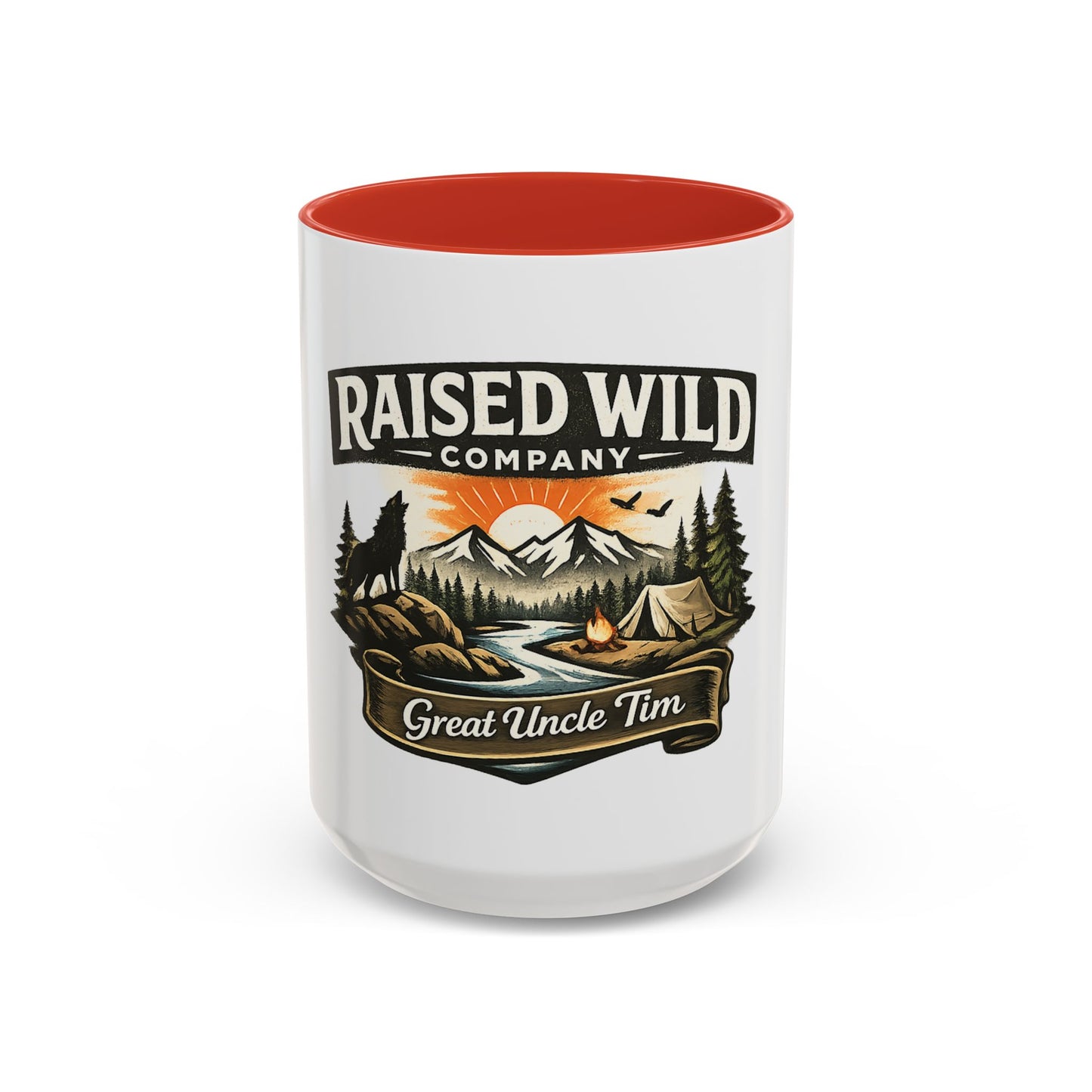 Raised Wild Company Camping Mug – 'Great Uncle Tim' Outdoor Coffee Cup