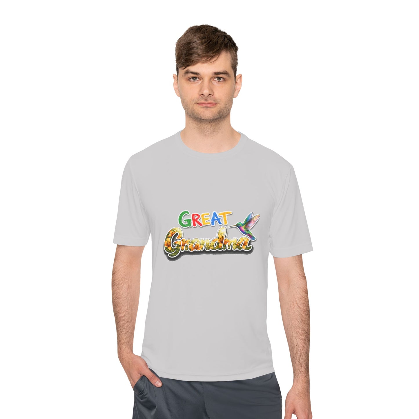 Great Grandmother Tee — Colorful Hummingbird Floral Design