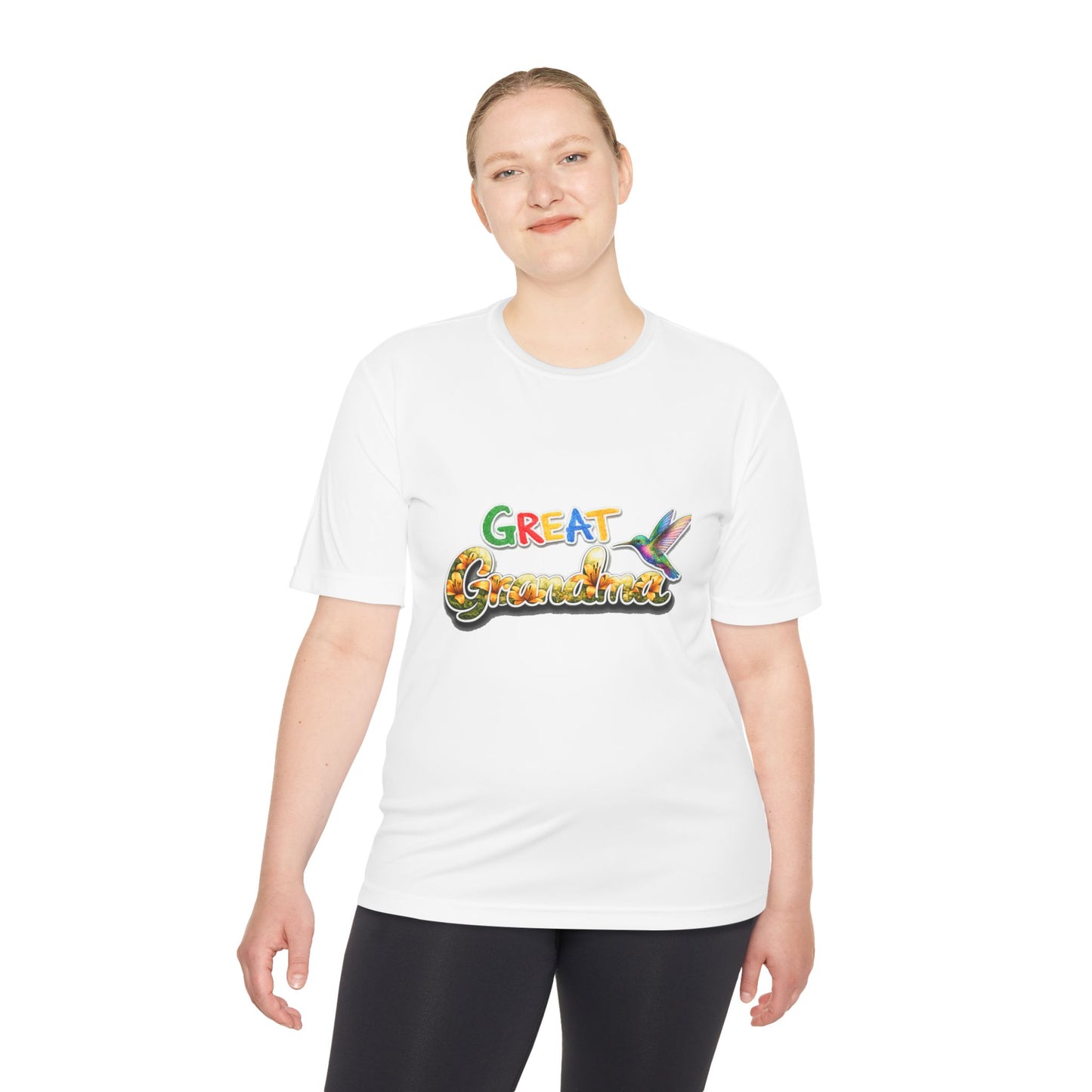 Great Grandmother Tee — Colorful Hummingbird Floral Design