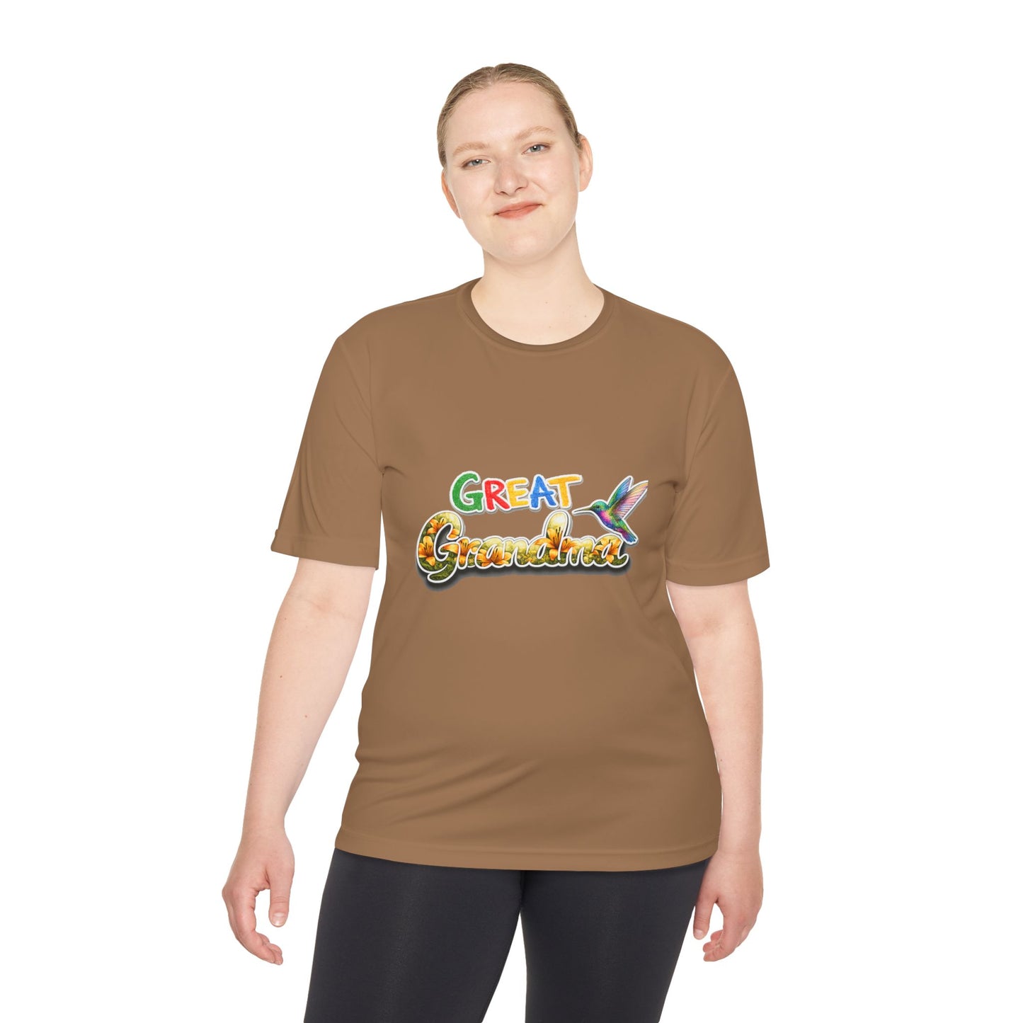 Great Grandmother Tee — Colorful Hummingbird Floral Design