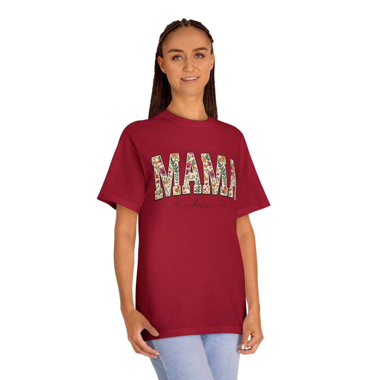 Mama Floral Tee — Personalized "Mama Aria" Mother's Day T‑Shirt