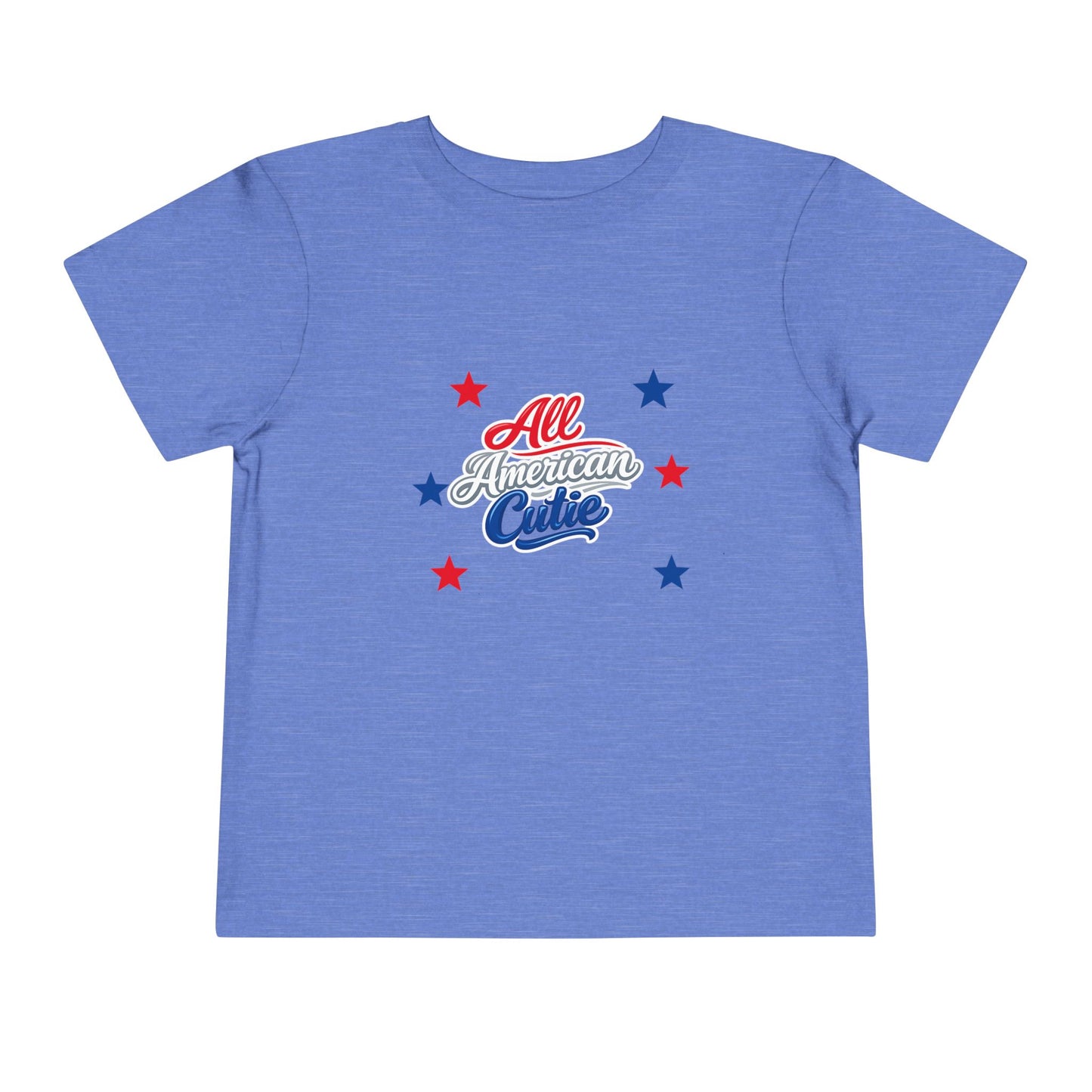 Toddler Tee — "All American Cutie" Patriotic Stars Shirt