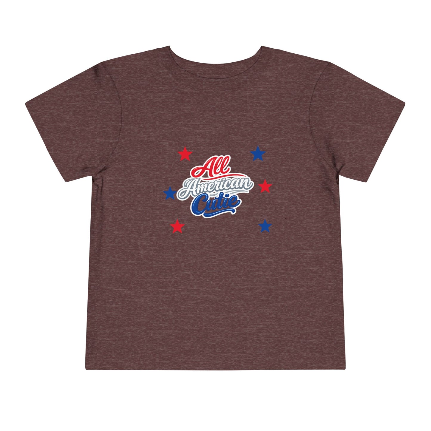 Toddler Tee — "All American Cutie" Patriotic Stars Shirt