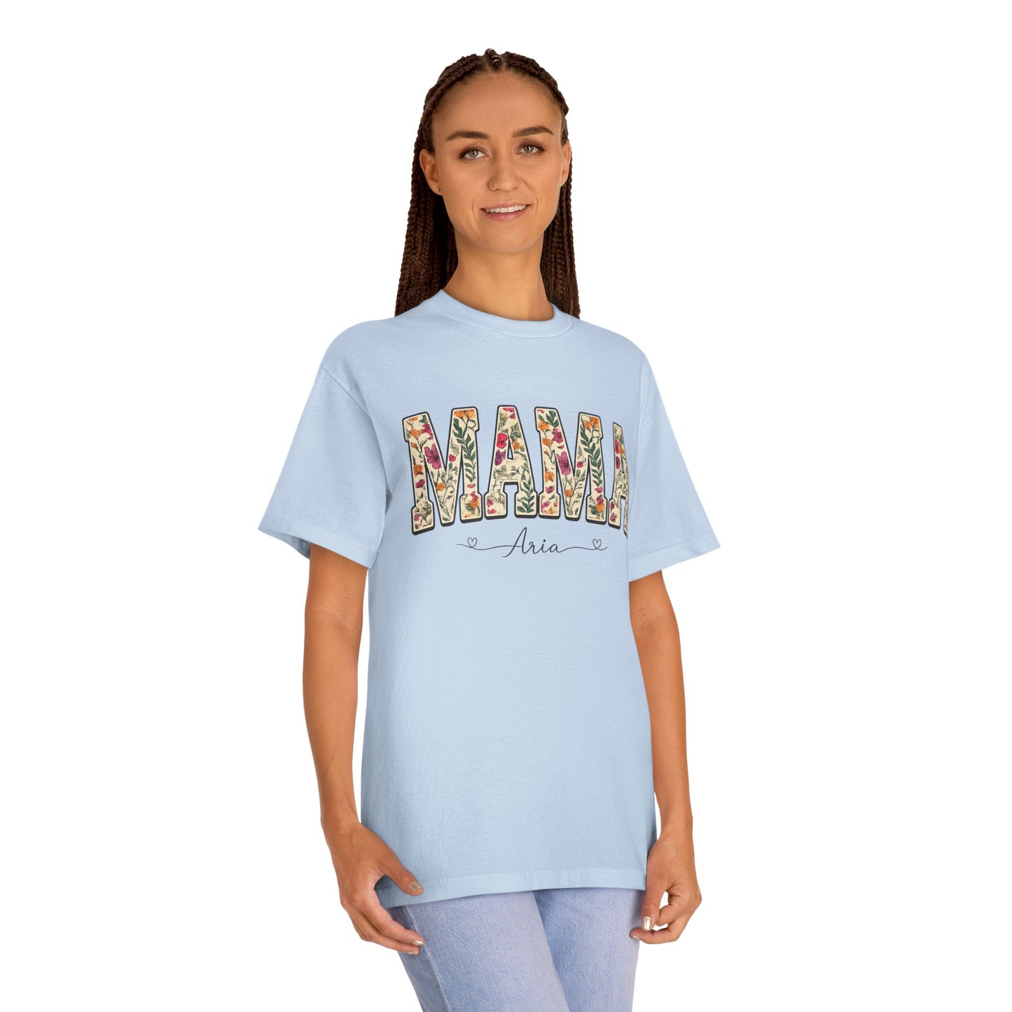 Mama Floral Tee — Personalized "Mama Aria" Mother's Day T‑Shirt