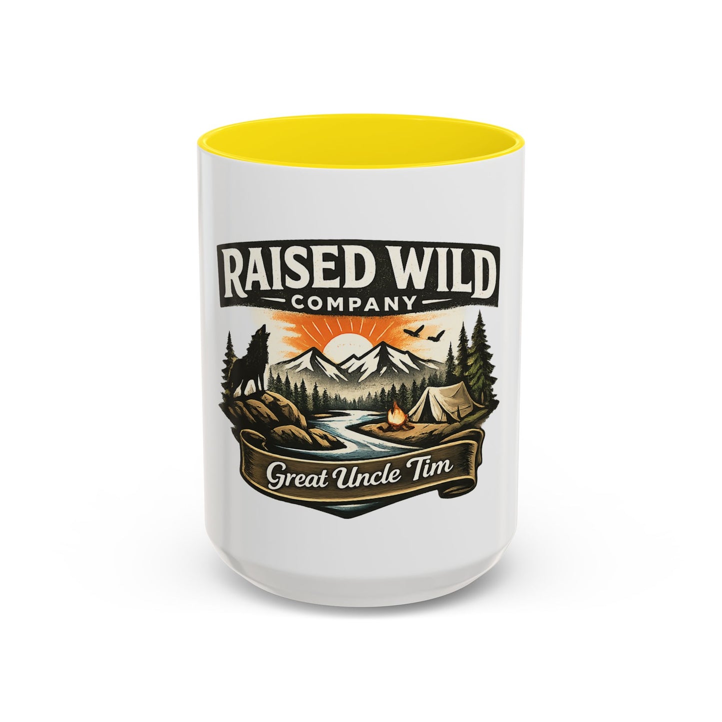 Raised Wild Company Camping Mug – 'Great Uncle Tim' Outdoor Coffee Cup