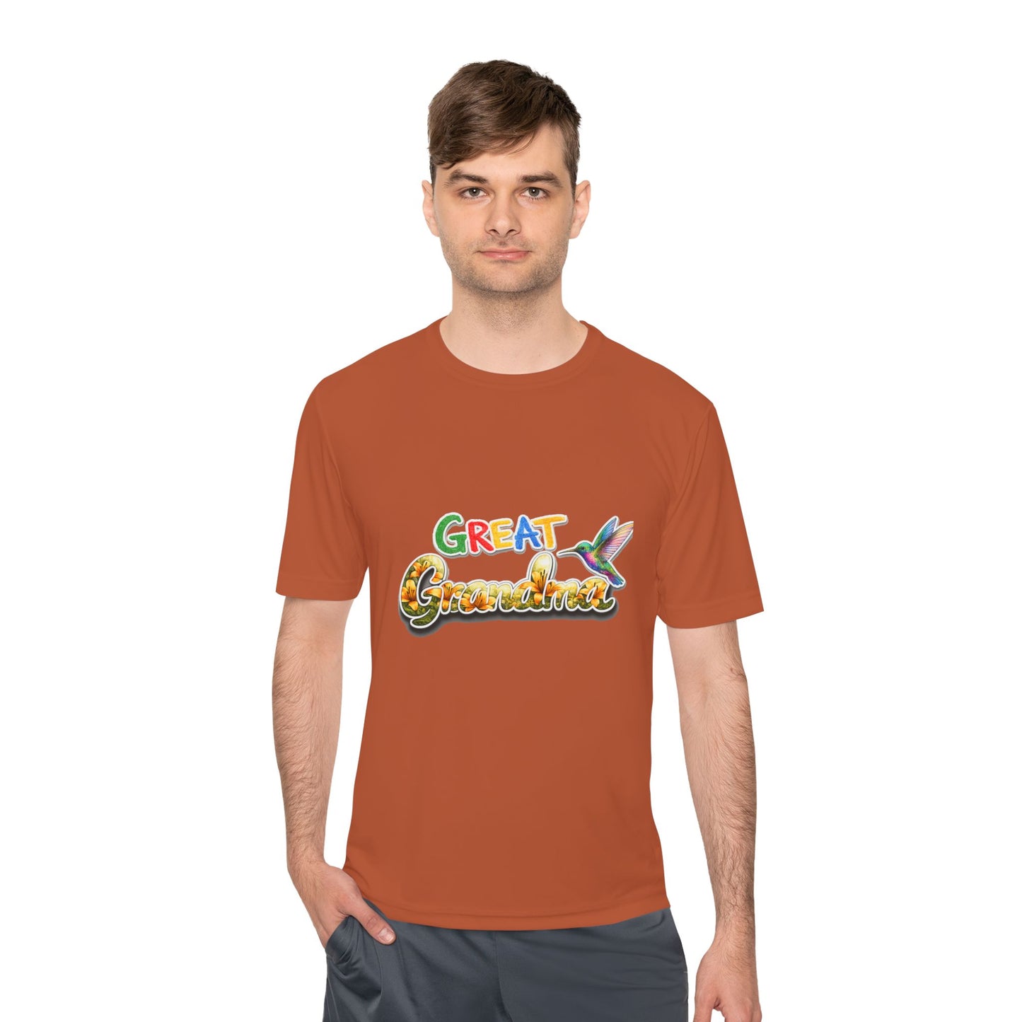Great Grandmother Tee — Colorful Hummingbird Floral Design