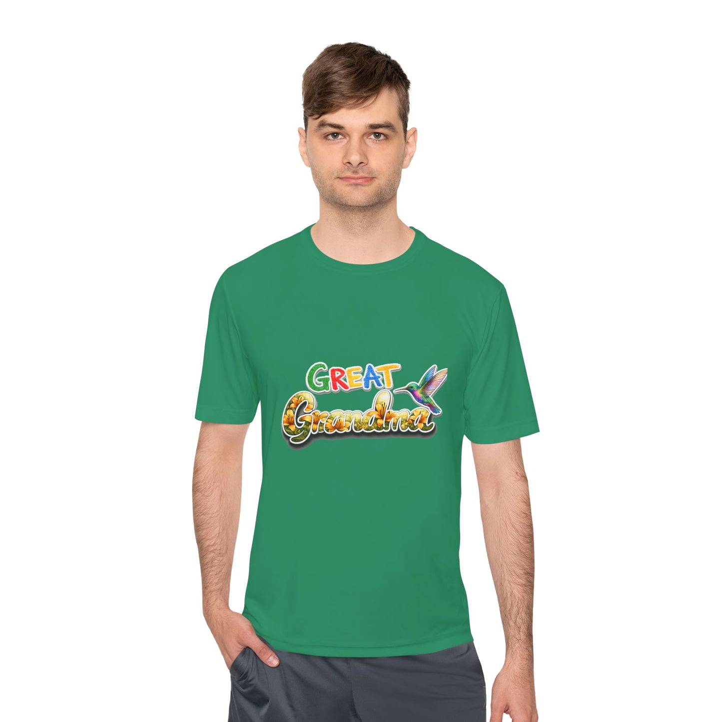 Great Grandmother Tee — Colorful Hummingbird Floral Design