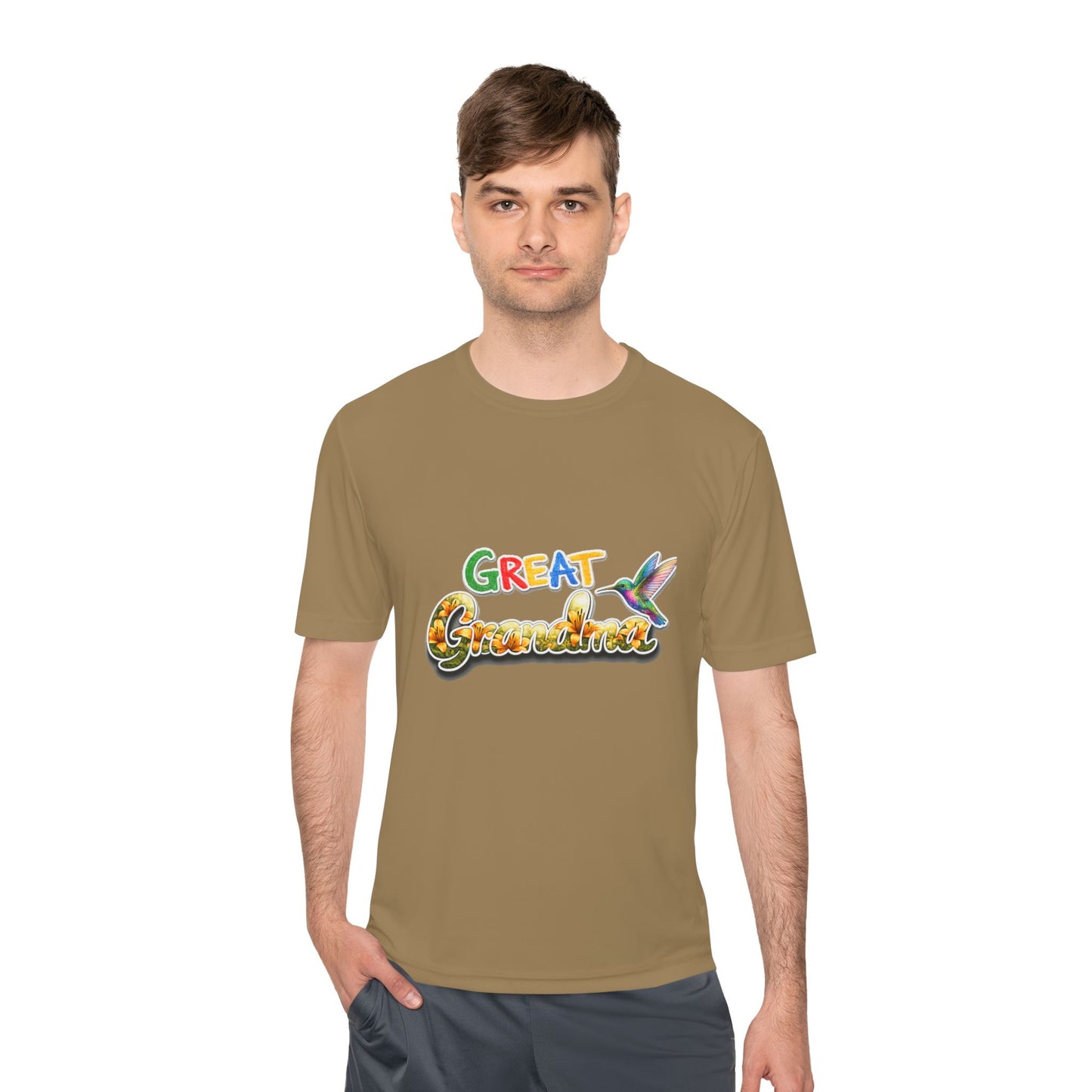Great Grandmother Tee — Colorful Hummingbird Floral Design