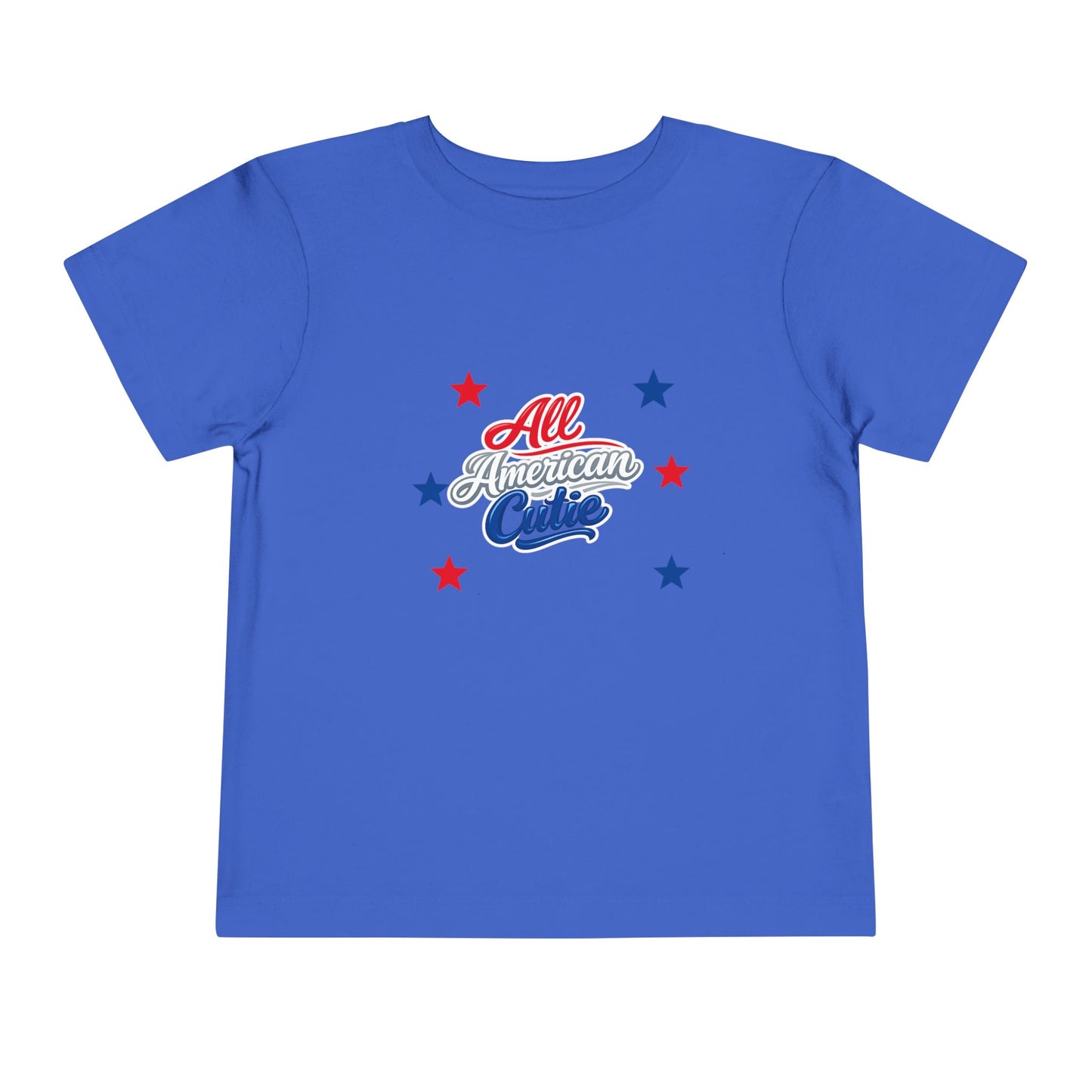 Toddler Tee — "All American Cutie" Patriotic Stars Shirt