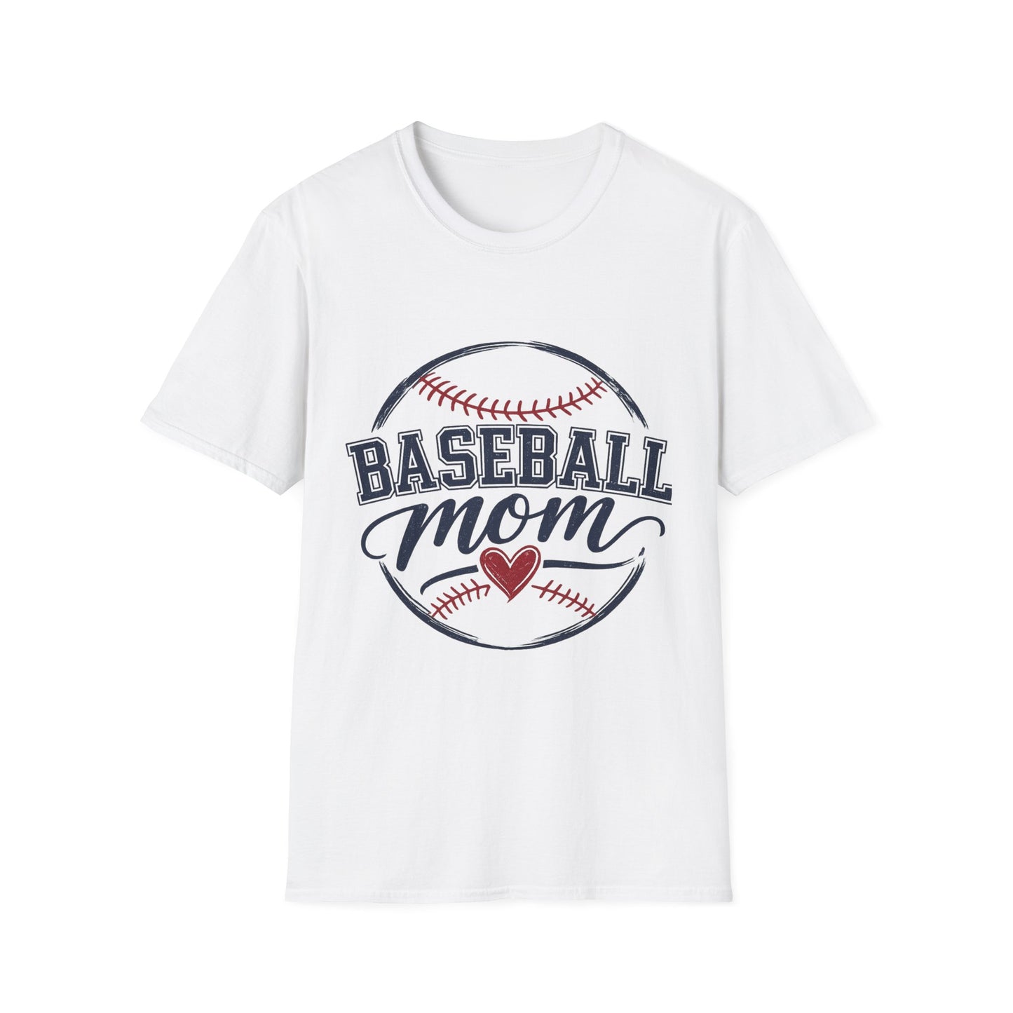 Baseball Mom T-Shirt — Personalized Name & Number Back