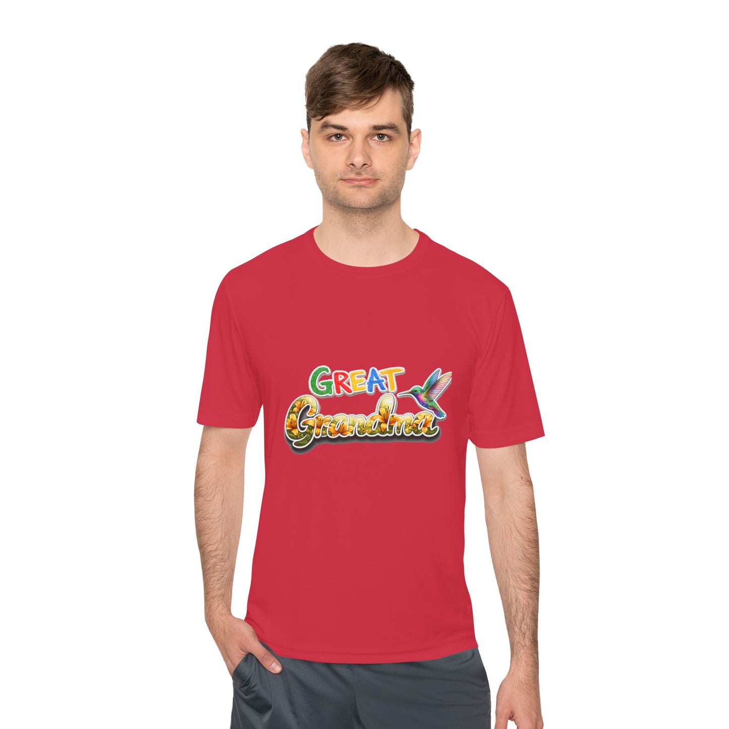 Great Grandmother Tee — Colorful Hummingbird Floral Design