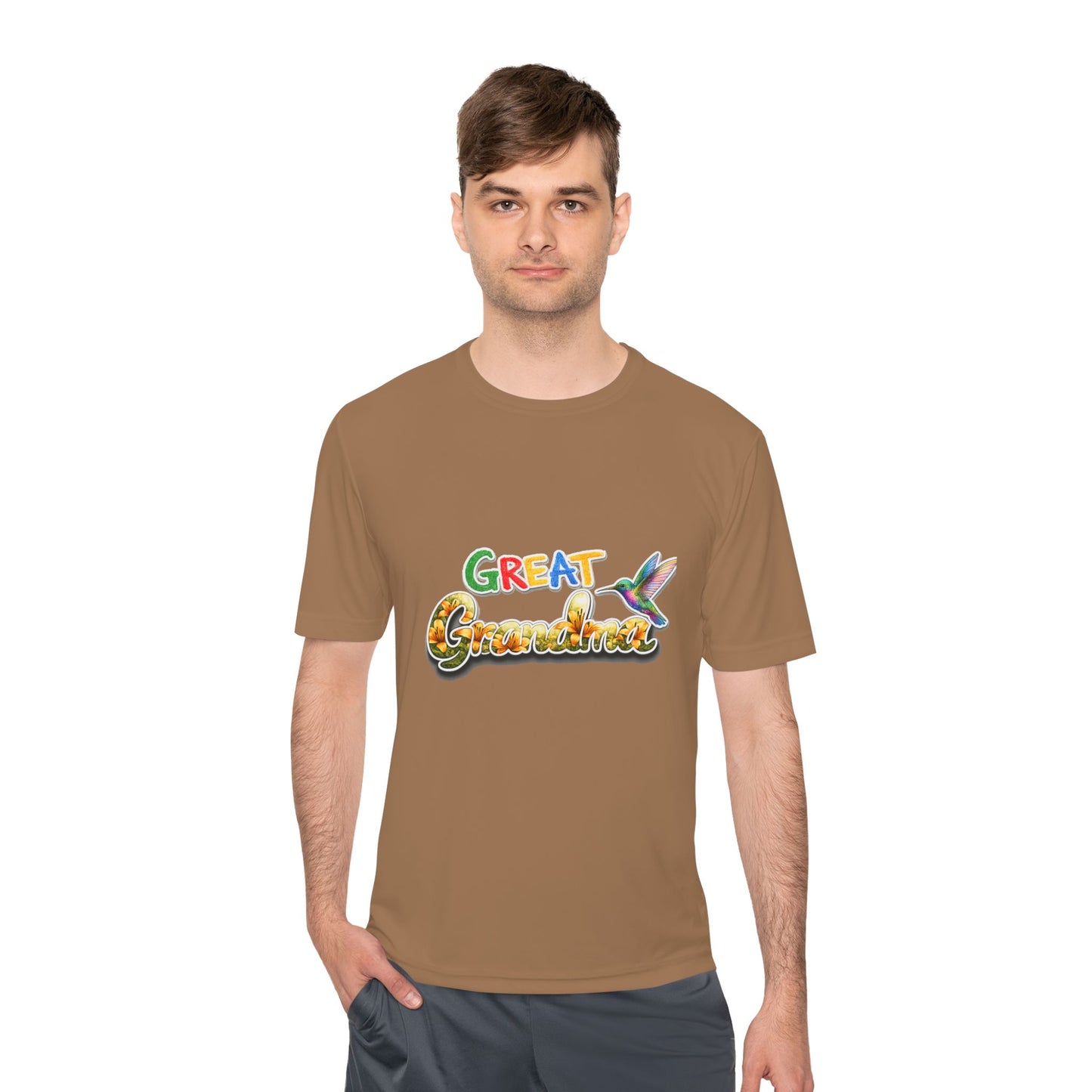 Great Grandmother Tee — Colorful Hummingbird Floral Design