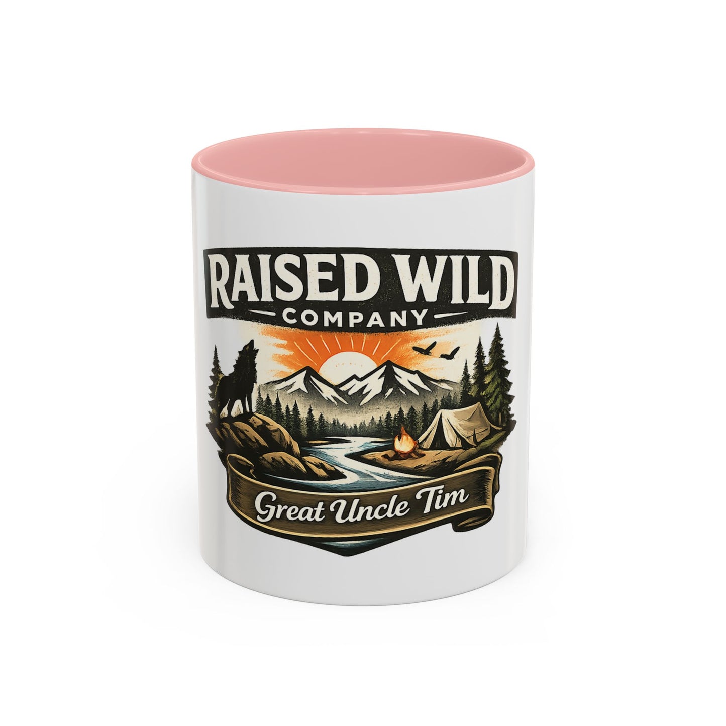 Raised Wild Company Camping Mug – 'Great Uncle Tim' Outdoor Coffee Cup