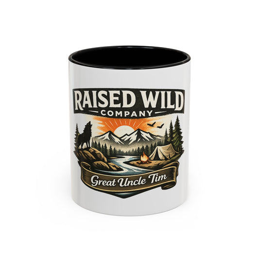 Raised Wild Company Camping Mug – 'Great Uncle Tim' Outdoor Coffee Cup