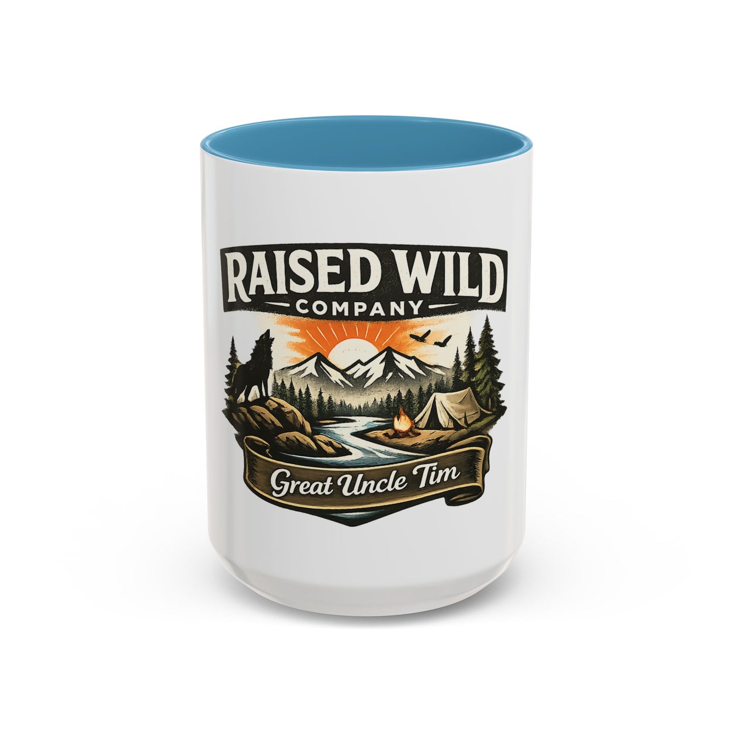 Raised Wild Company Camping Mug – 'Great Uncle Tim' Outdoor Coffee Cup