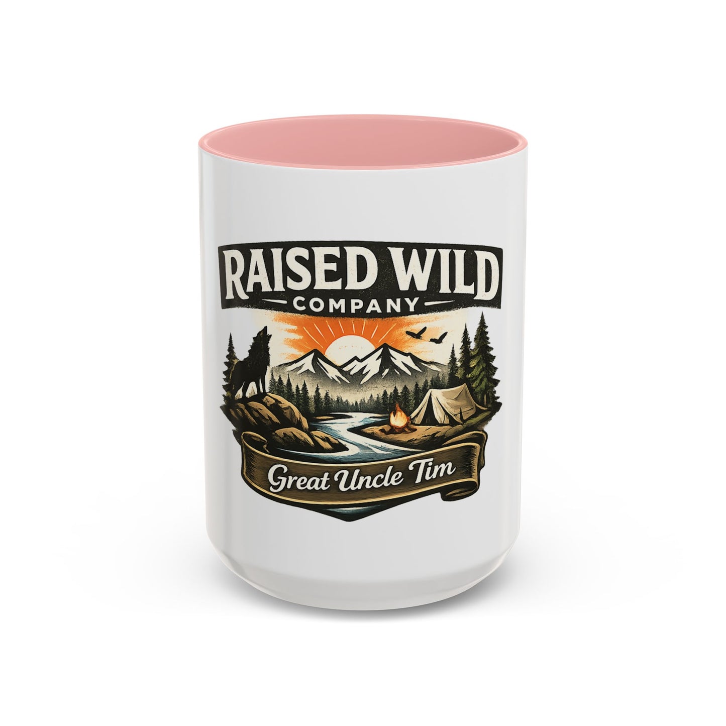 Raised Wild Company Camping Mug – 'Great Uncle Tim' Outdoor Coffee Cup