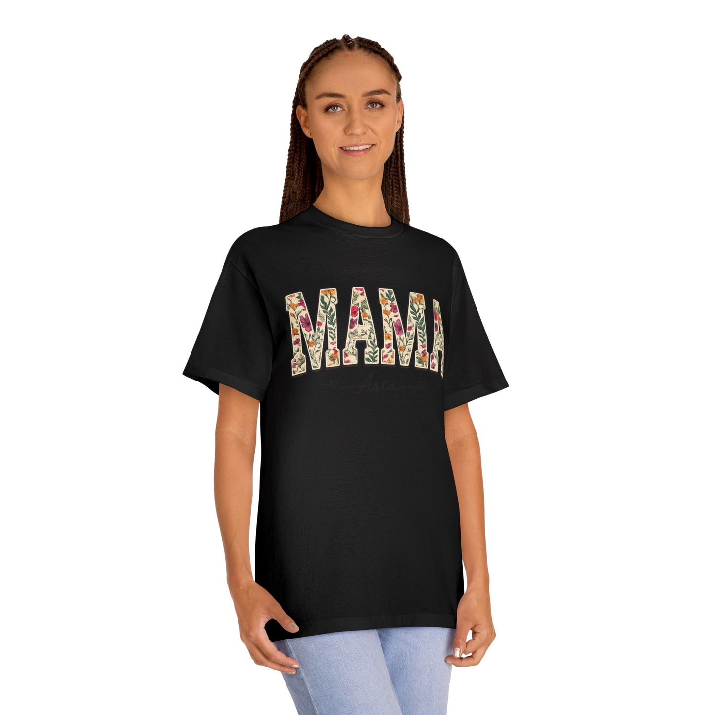 Mama Floral Tee — Personalized "Mama Aria" Mother's Day T‑Shirt