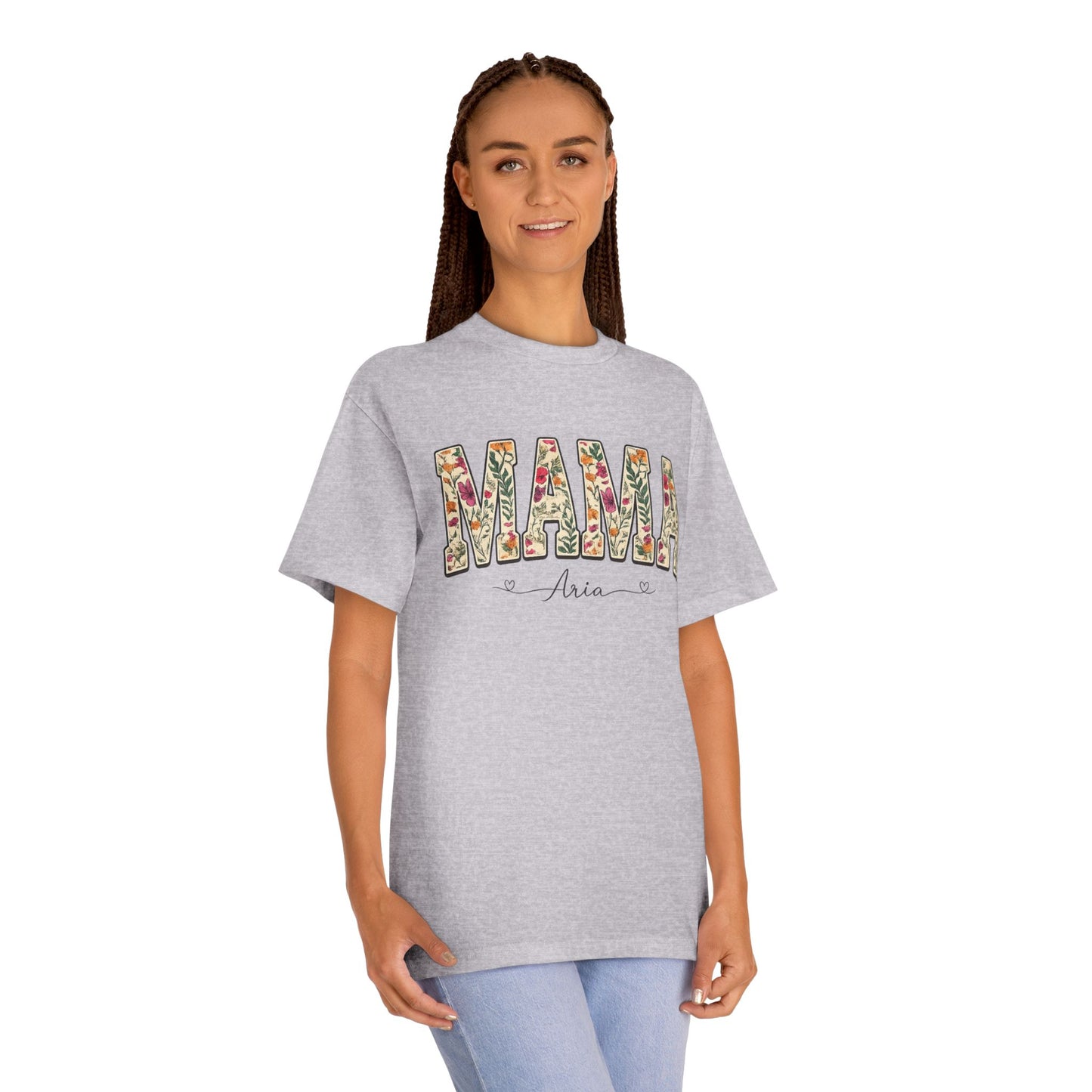 Mama Floral Tee — Personalized "Mama Aria" Mother's Day T‑Shirt